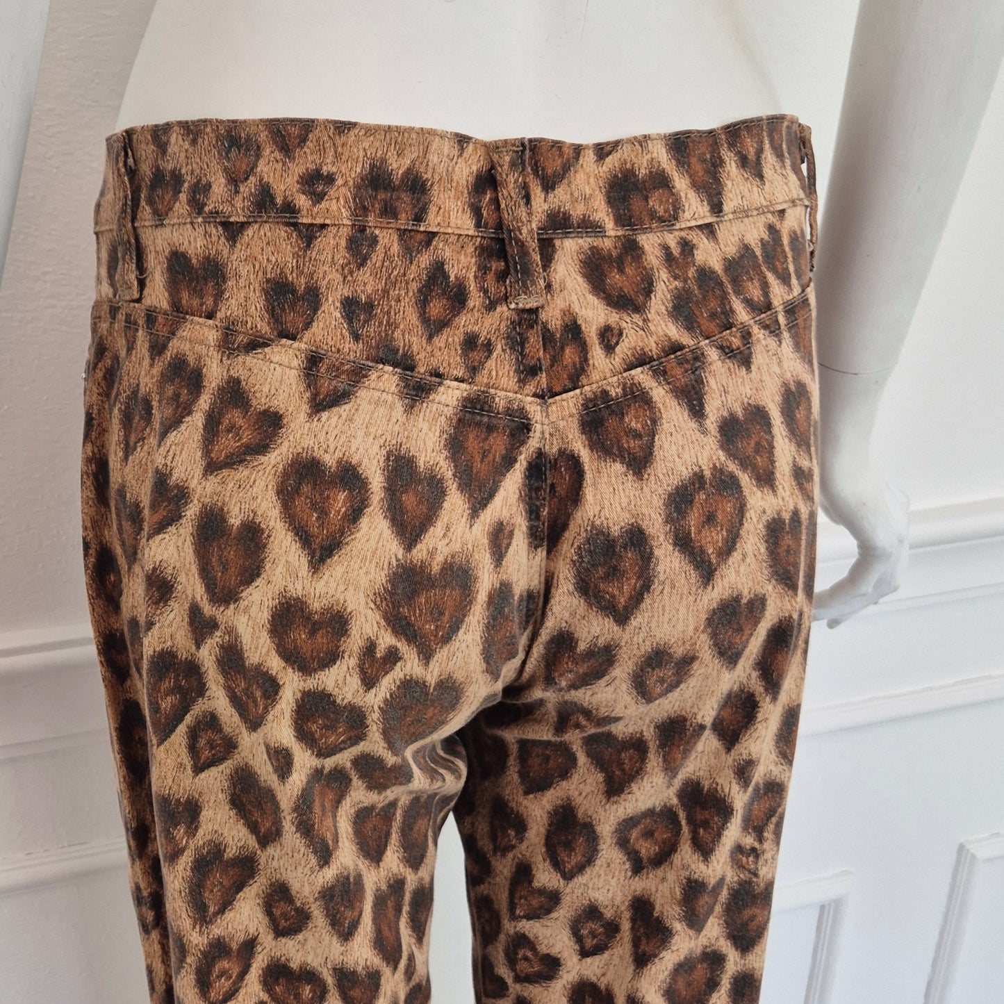 Moschino | Pantaloni leopardo cuori