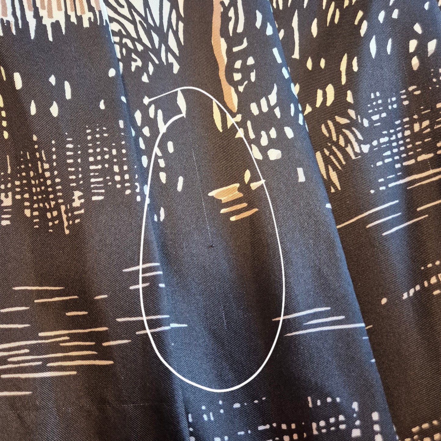 Marni | Gonna in seta stampa albero