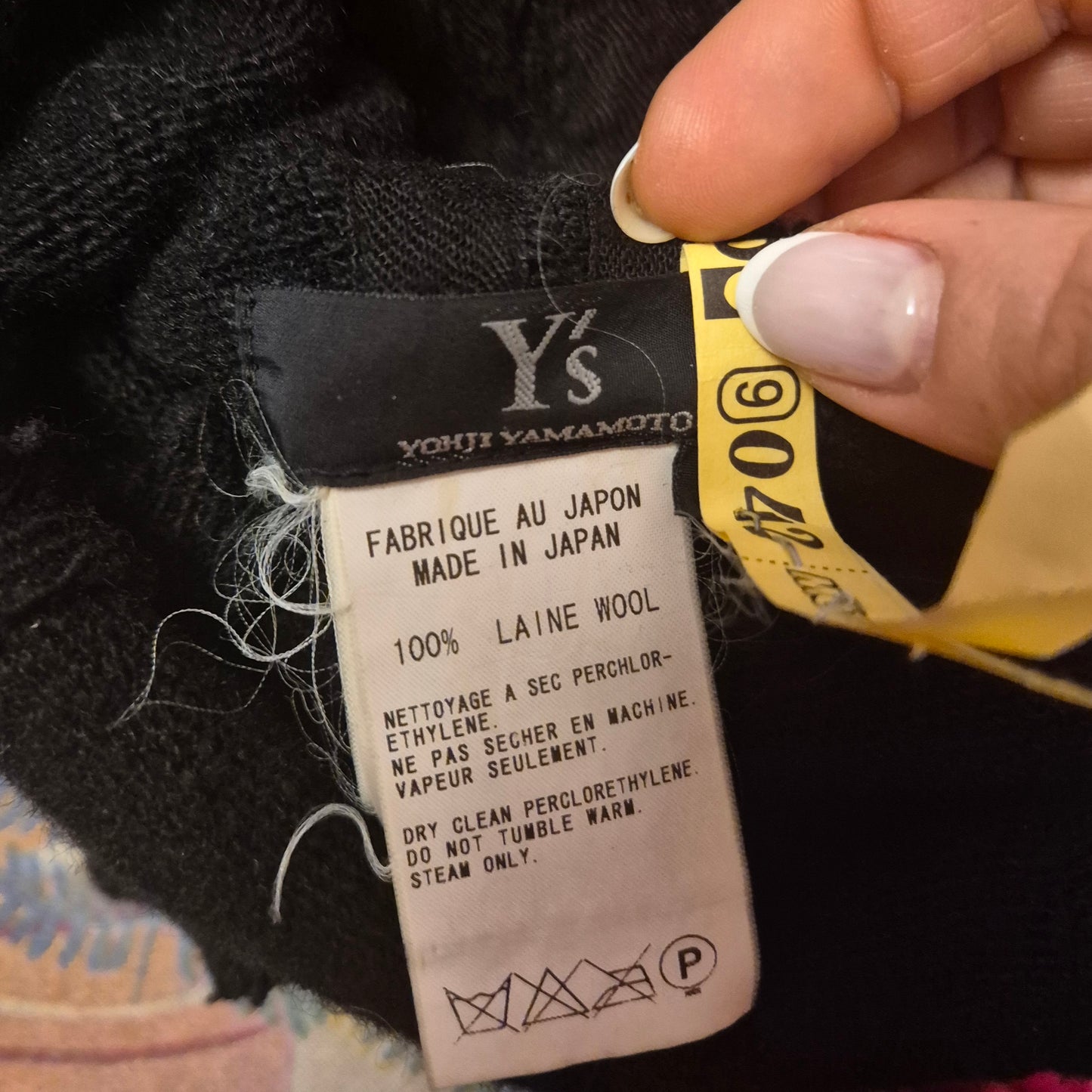 Y's YohjiYamamoto | Top maglia in lana nera