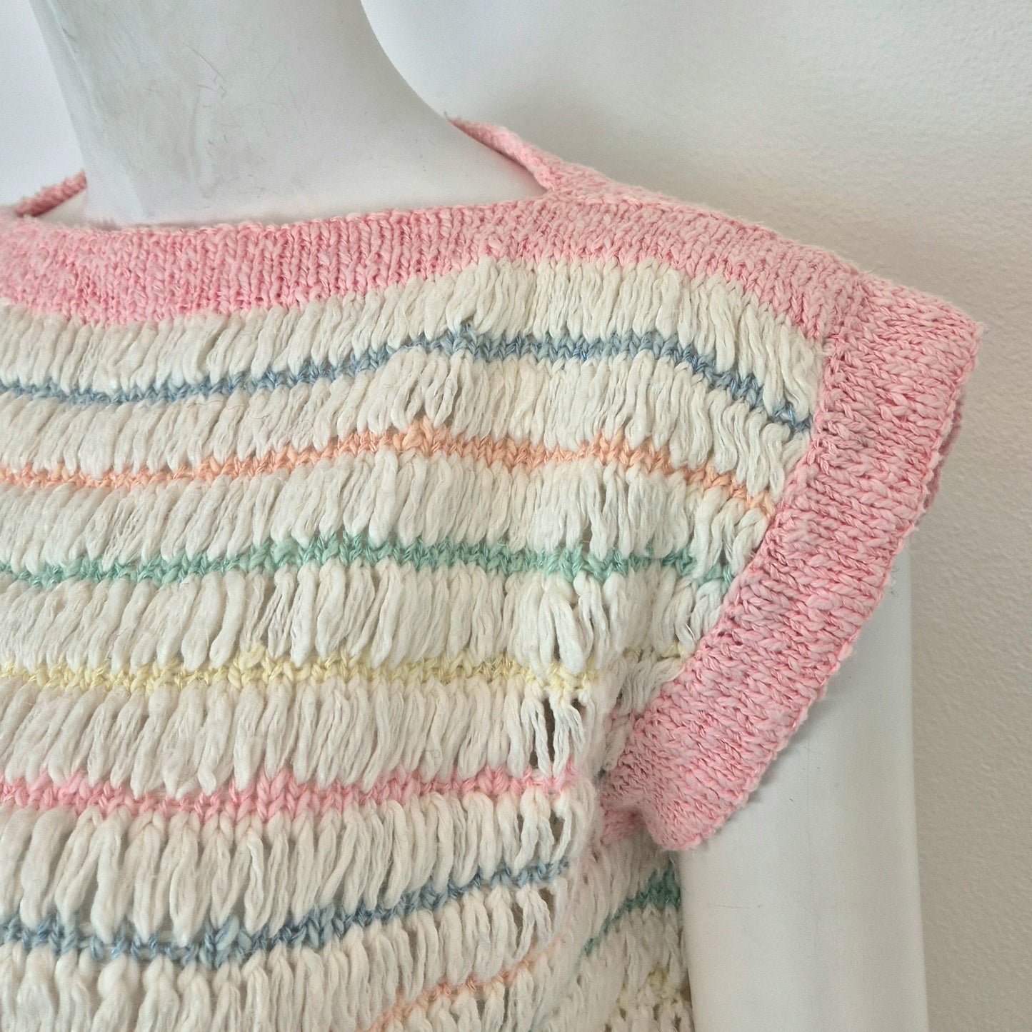 Courrēges | Gilet righe colori pastello