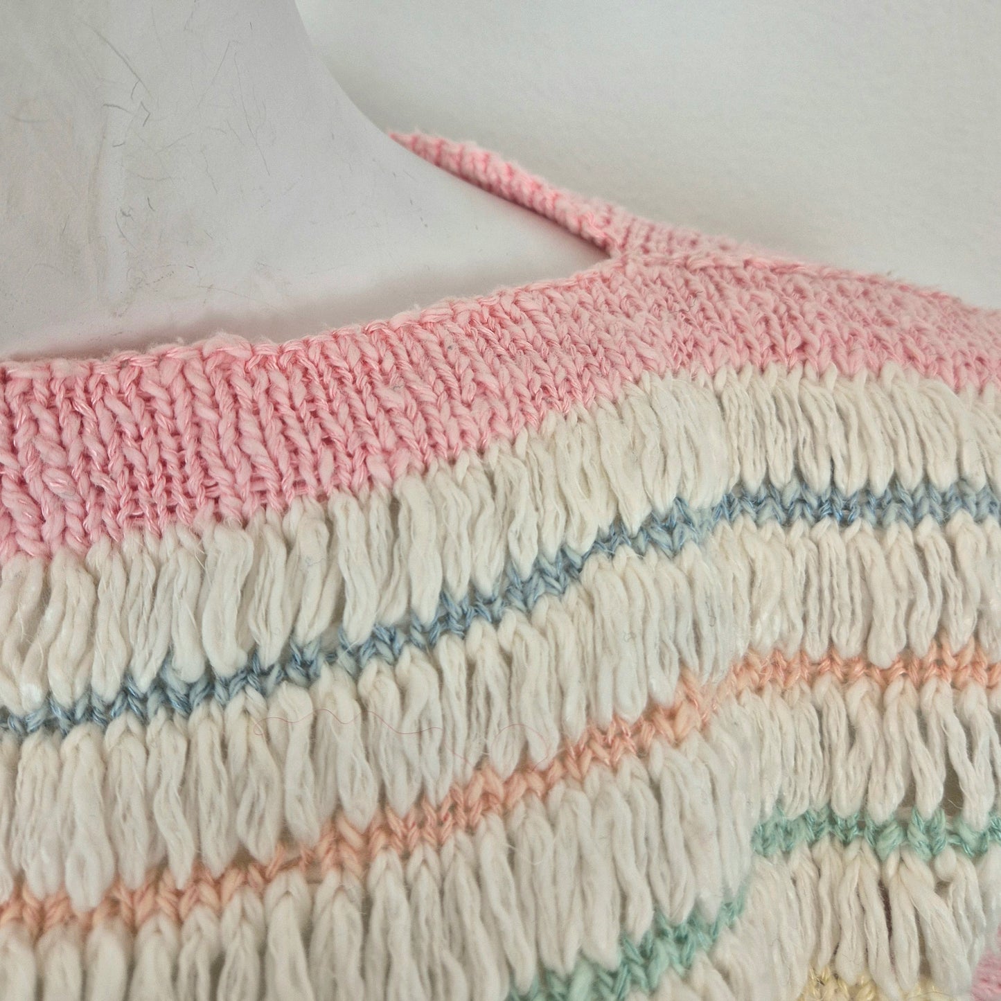 Courrēges | Gilet righe colori pastello