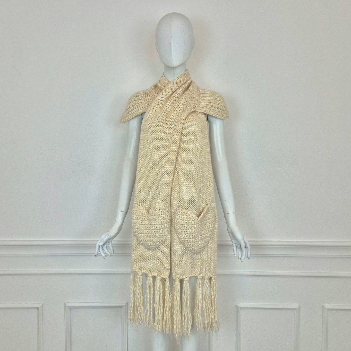 Moschino | Maxi sciarpa tasche cuore