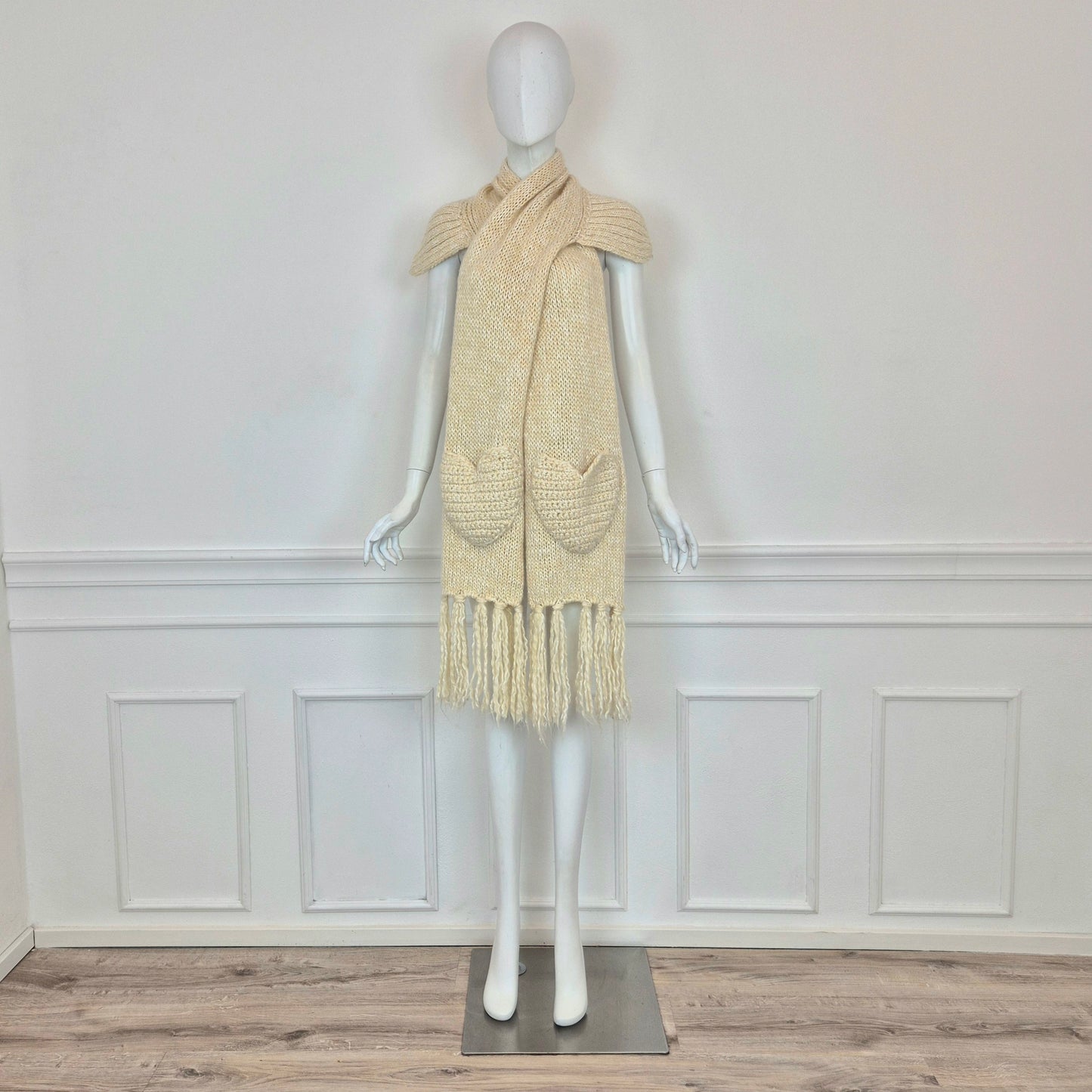 Moschino | Maxi sciarpa tasche cuore