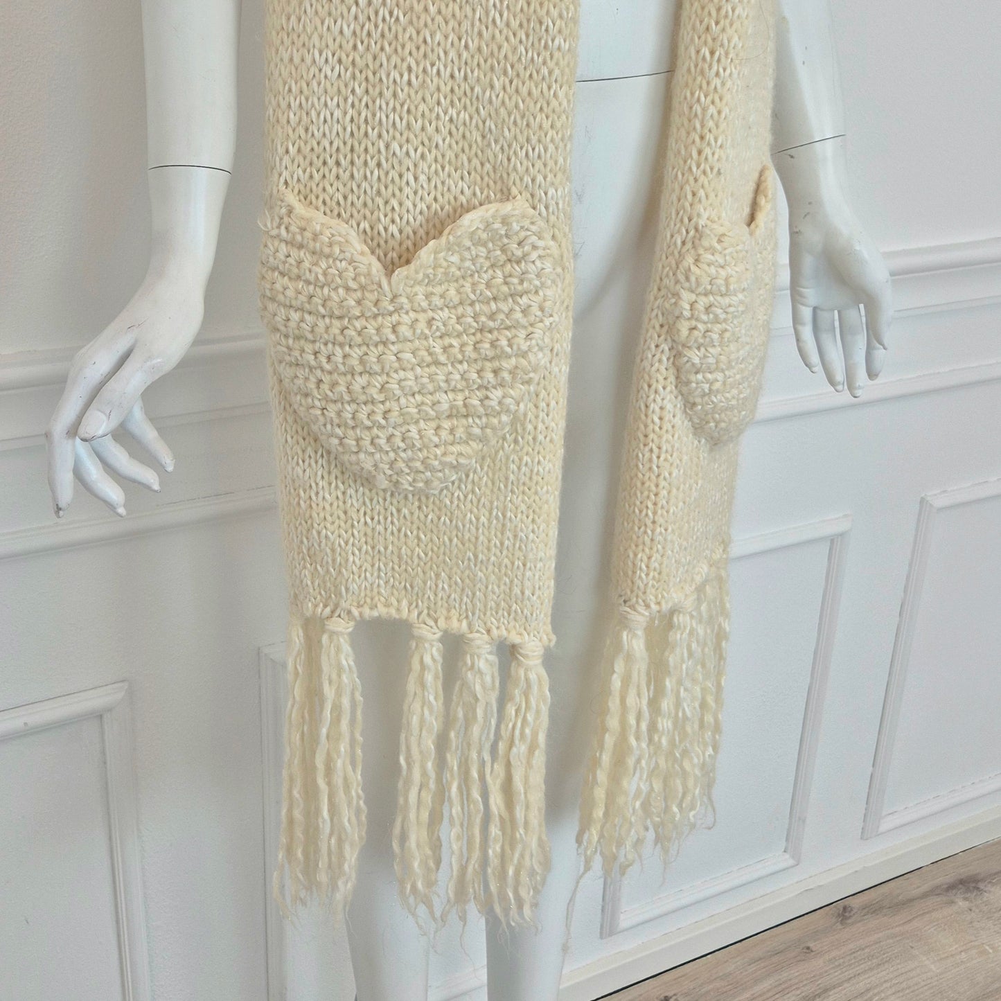 Moschino | Maxi sciarpa tasche cuore