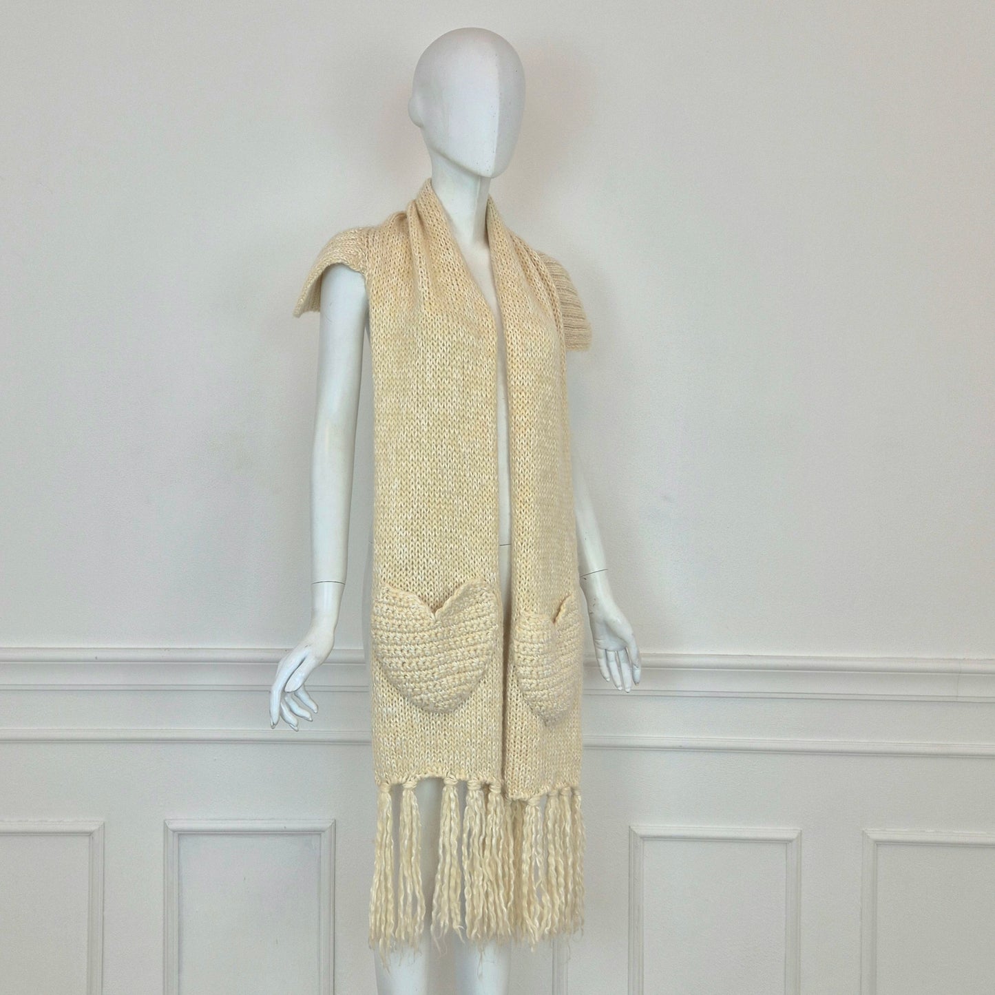 Moschino | Maxi sciarpa tasche cuore