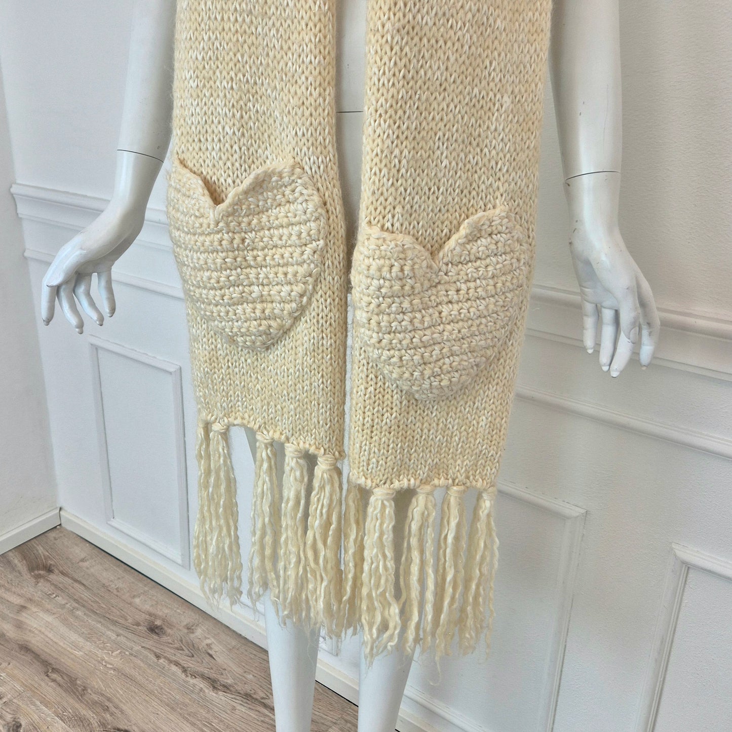 Moschino | Maxi sciarpa tasche cuore