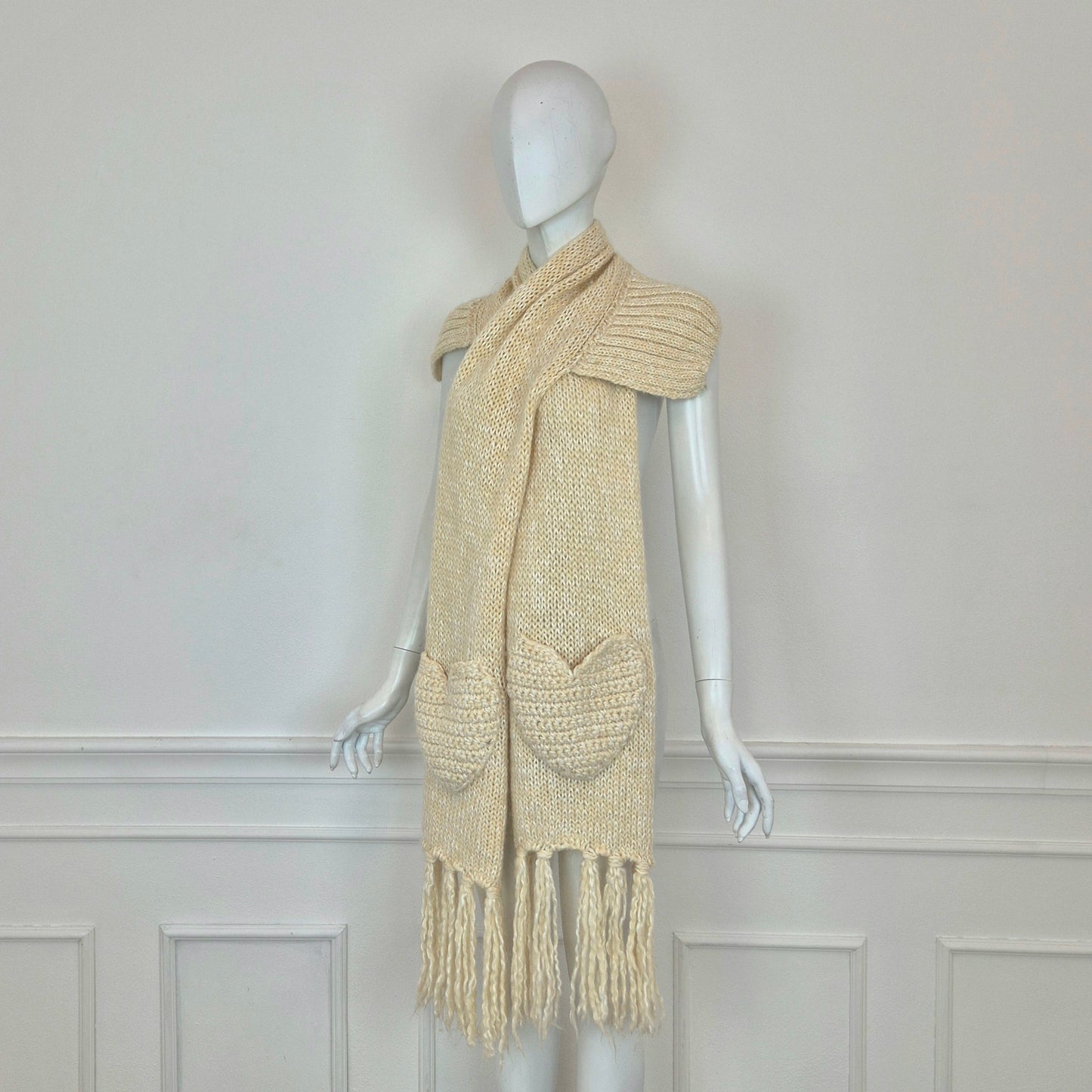 Moschino | Maxi sciarpa tasche cuore