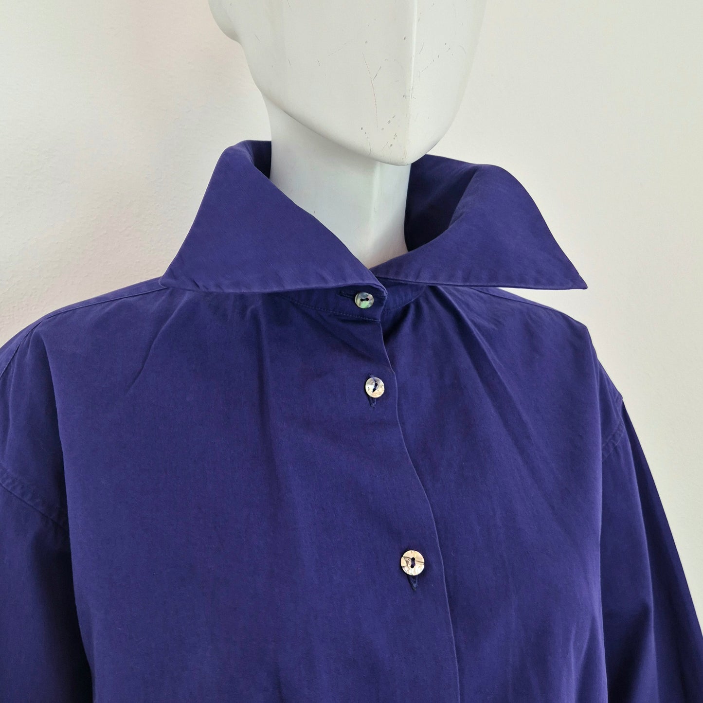 Romeo Gigli | Camicia viola con bottoni madreperla