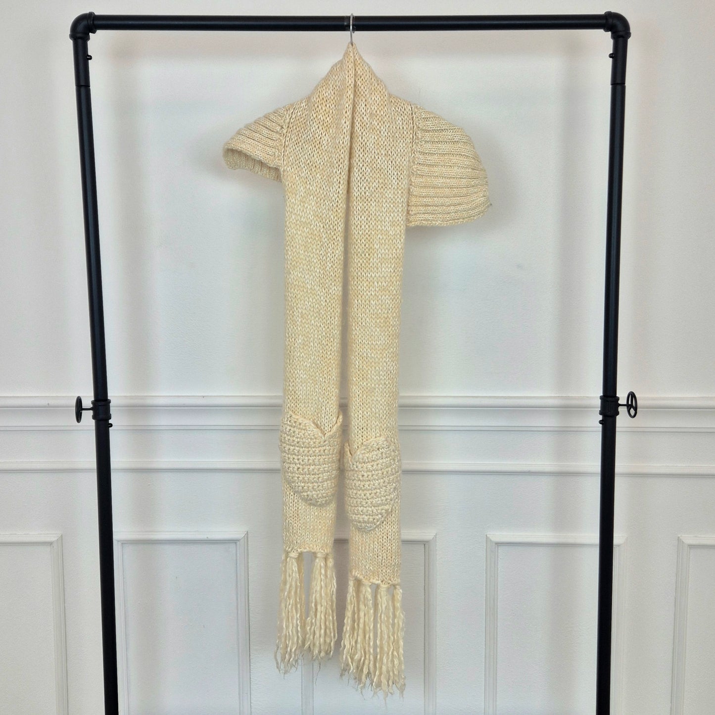 Moschino | Maxi sciarpa tasche cuore