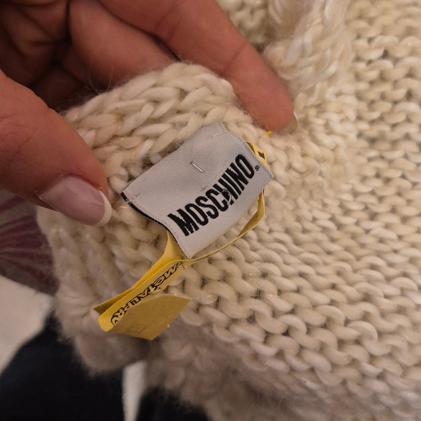 Moschino | Maxi sciarpa tasche cuore