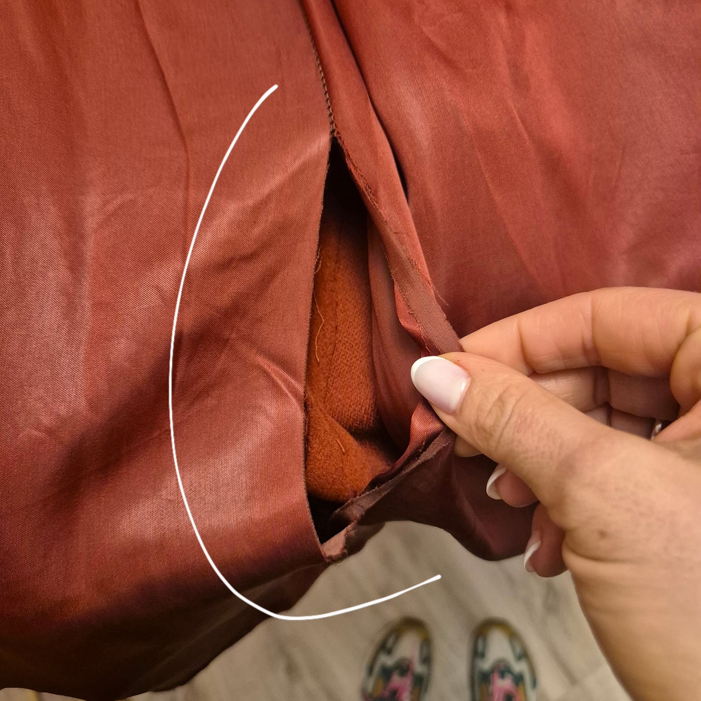 Max Mara | Cappotto bordeaux con cappuccio