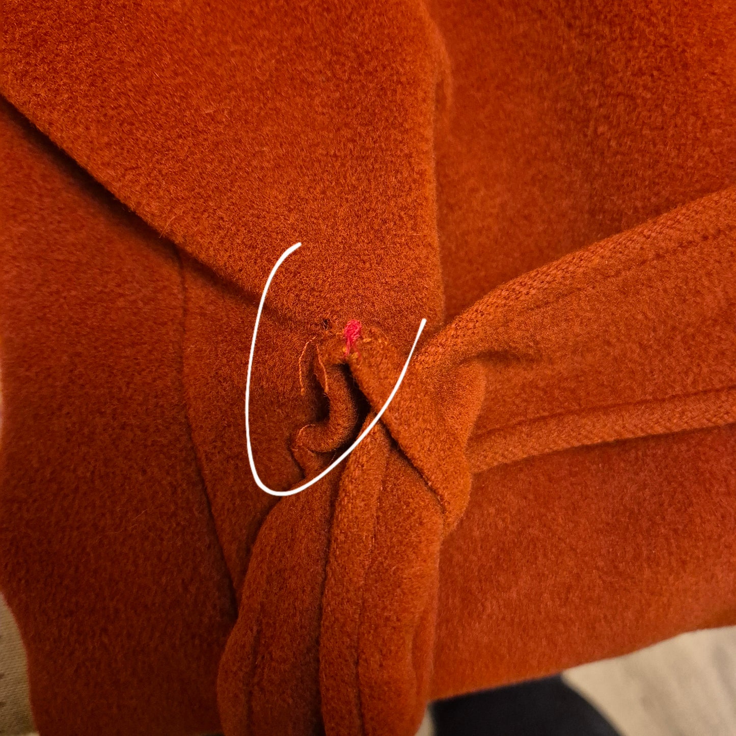 Max Mara | Cappotto bordeaux con cappuccio