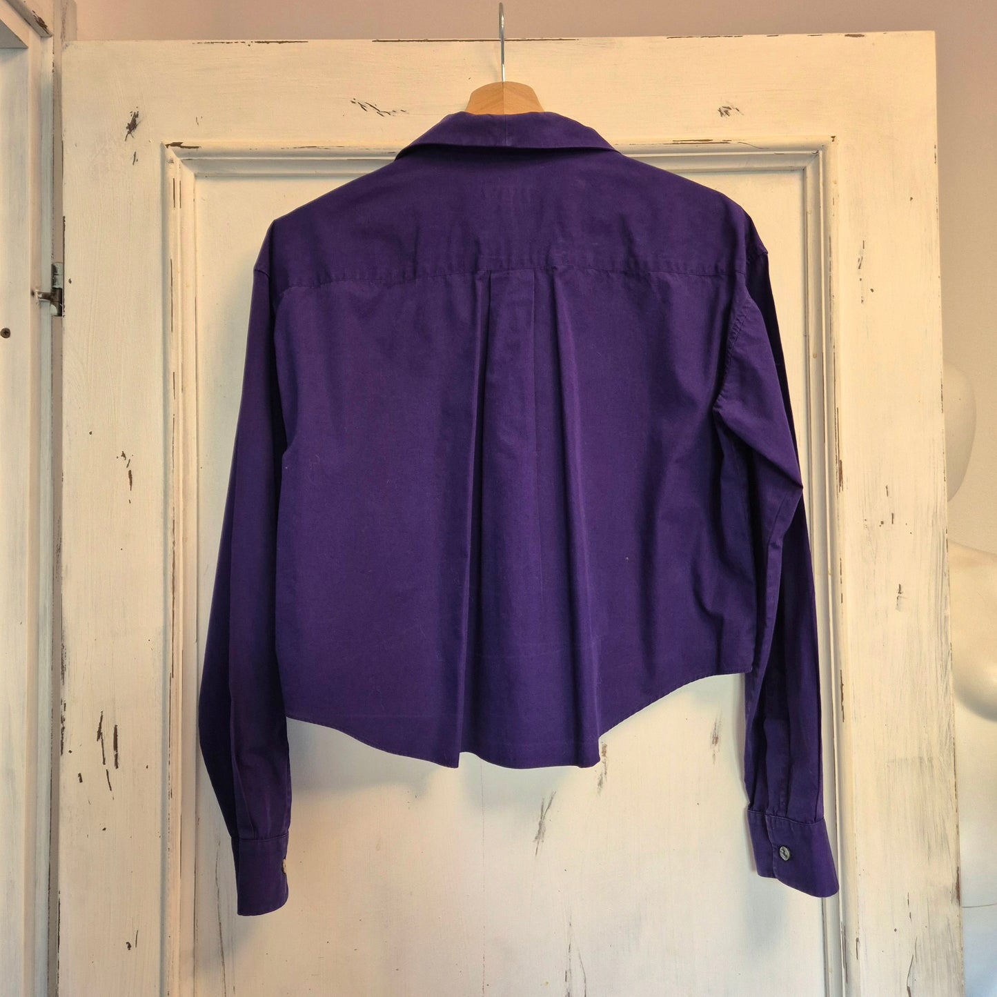 Romeo Gigli | Camicia viola con bottoni madreperla