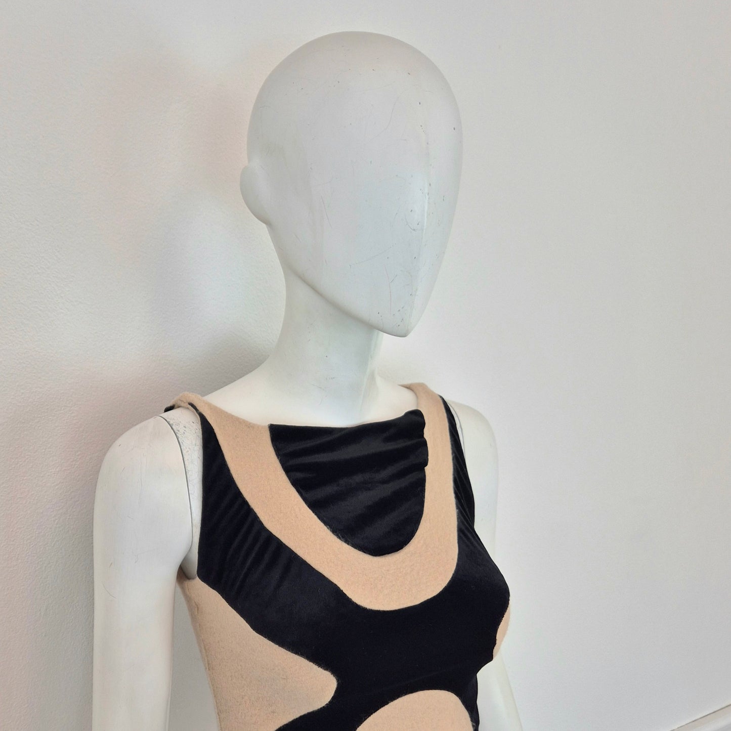 Sybilla | Top vintage in lana e velluto