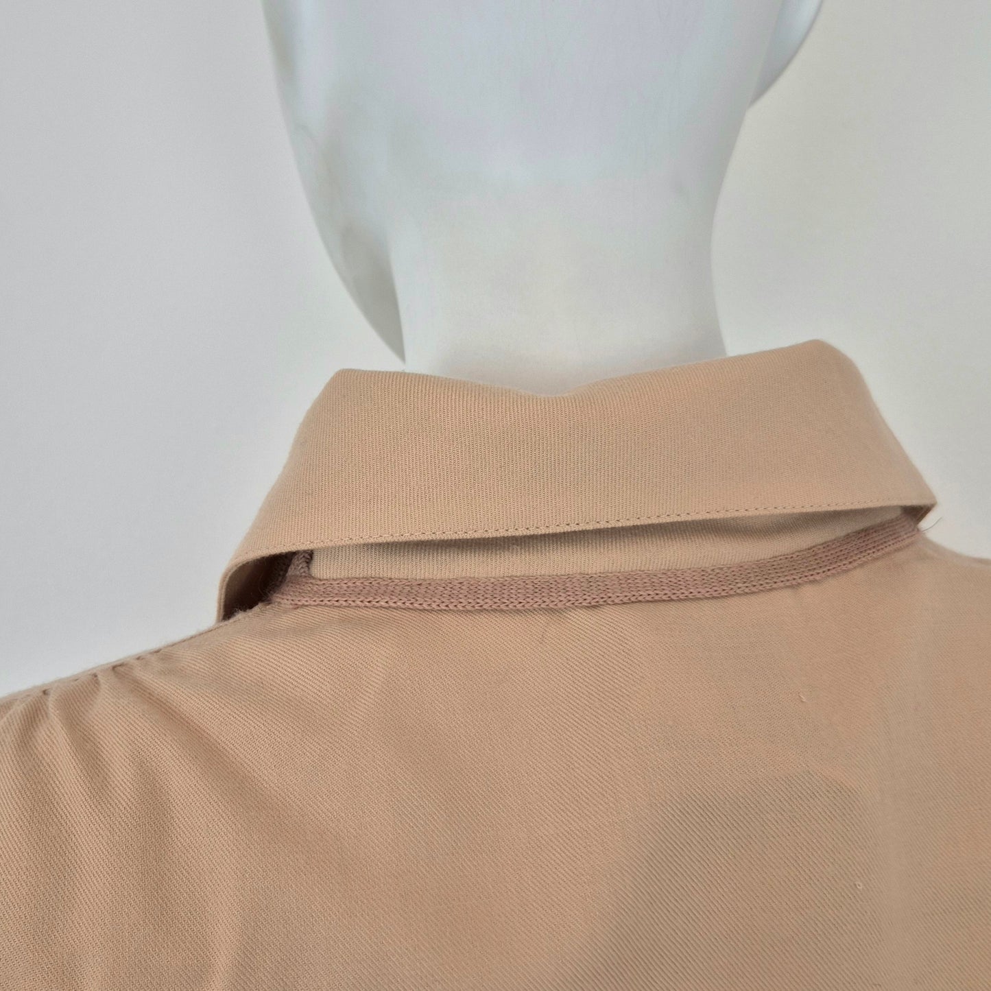 Courreges | Camicia vintage lana beige doppio colletto