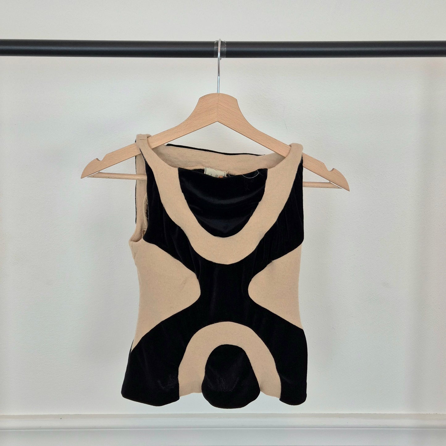 Sybilla | Top vintage in lana e velluto
