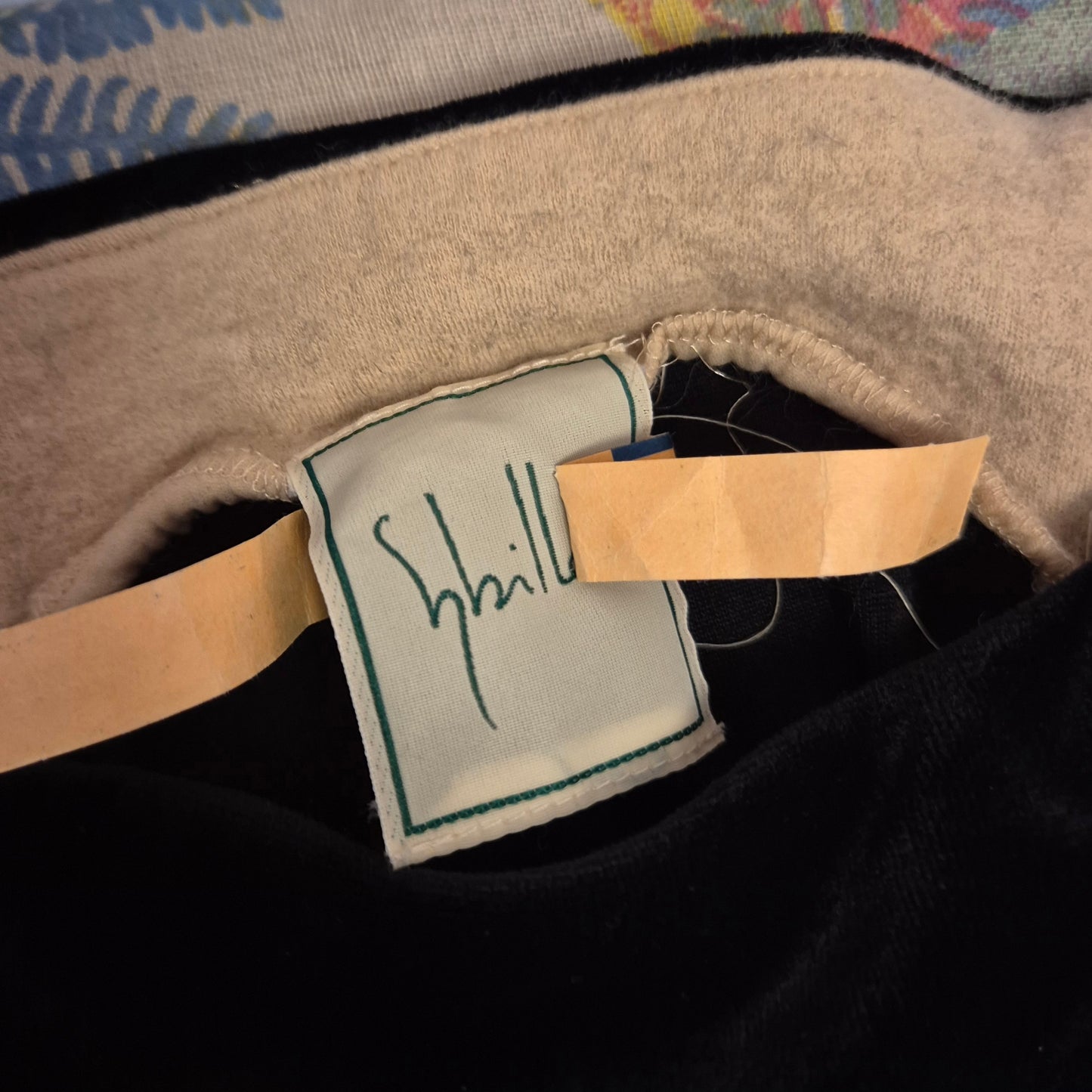 Sybilla | Top vintage in lana e velluto