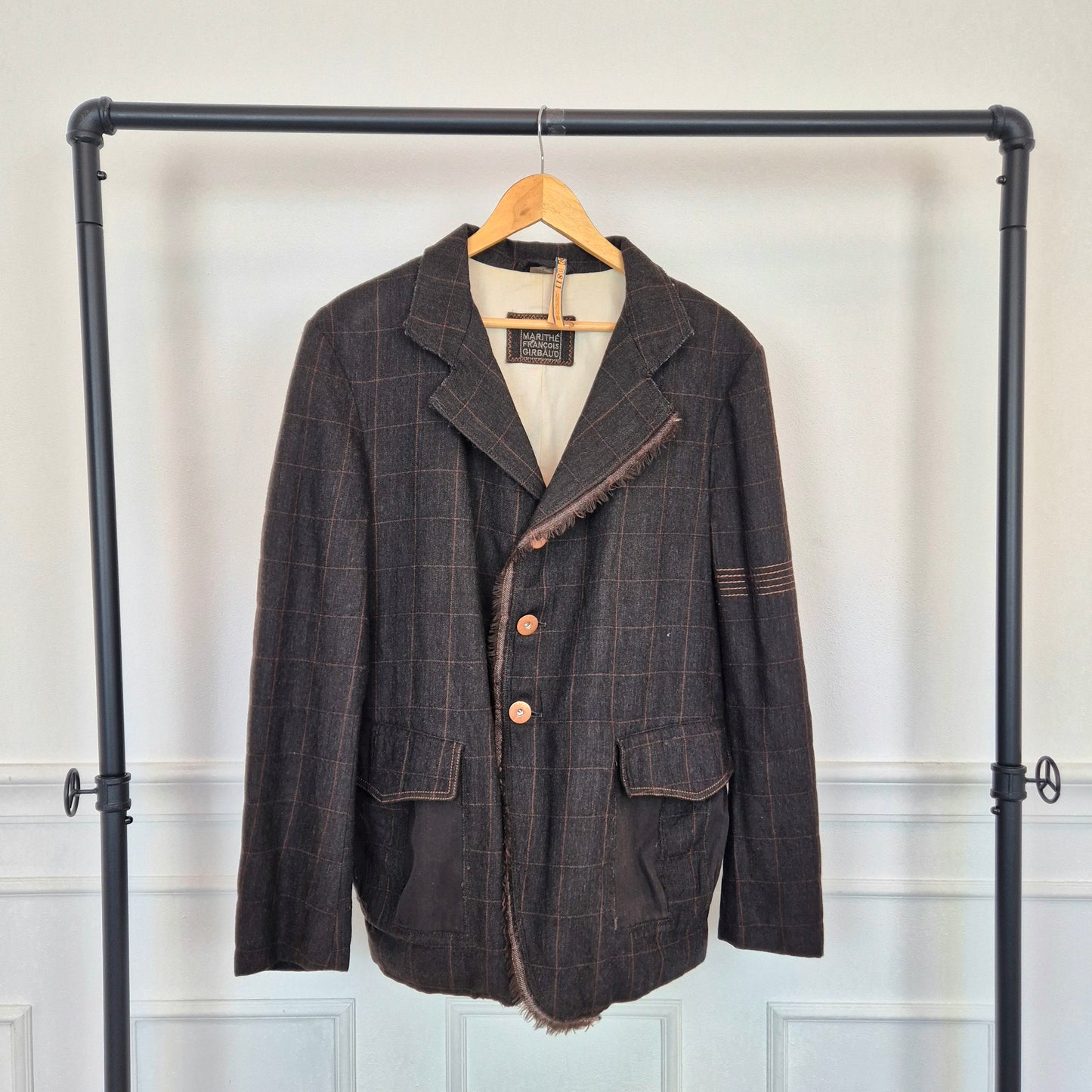 Marithé & François Girbaud | Giacca da uomo in lana marrone