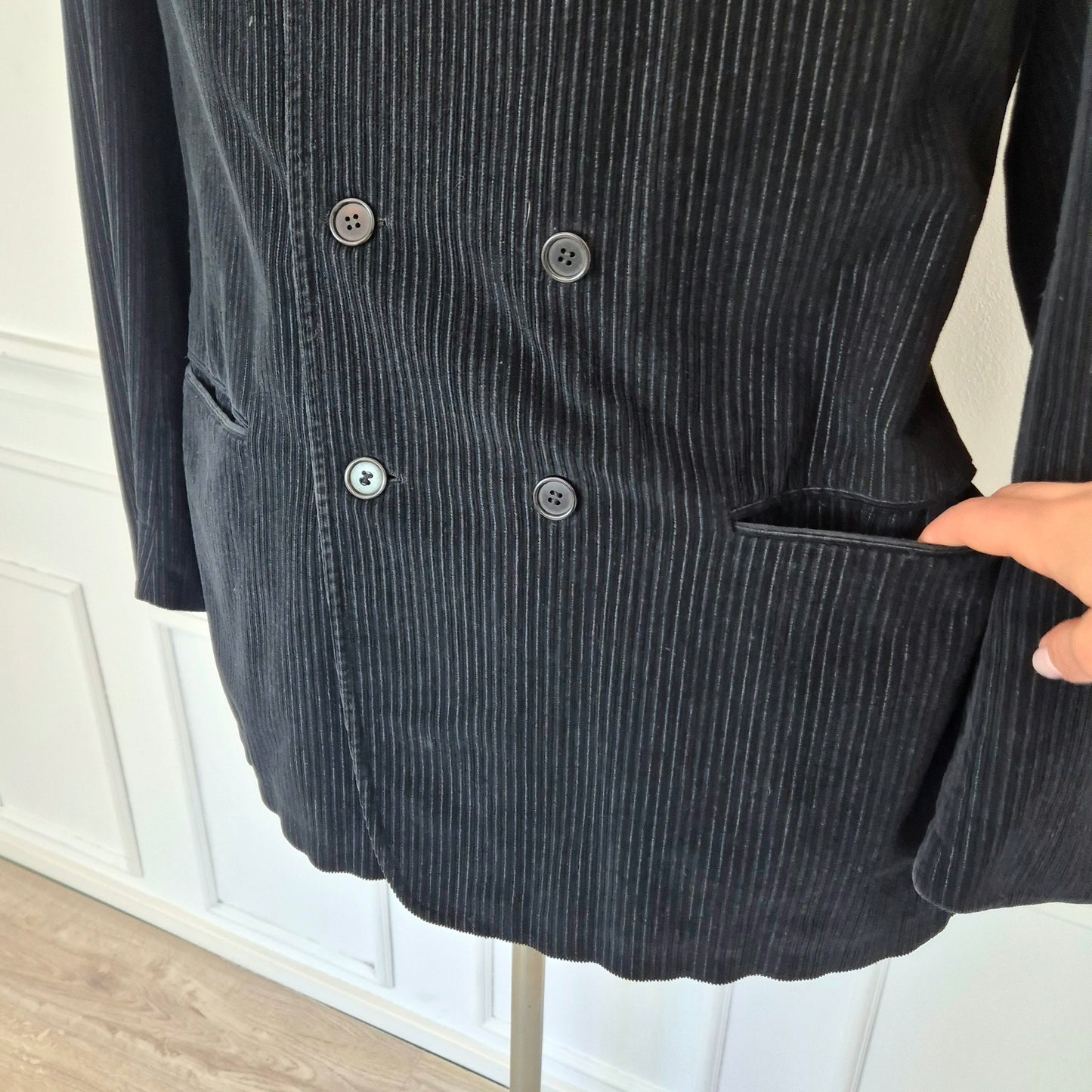 Romeo Gigli | Giacca doppiopetto in velluto a coste