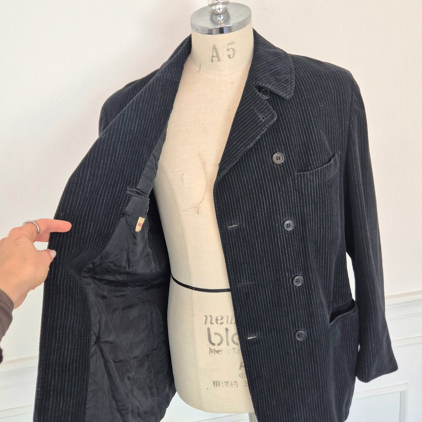 Romeo Gigli | Giacca doppiopetto in velluto a coste