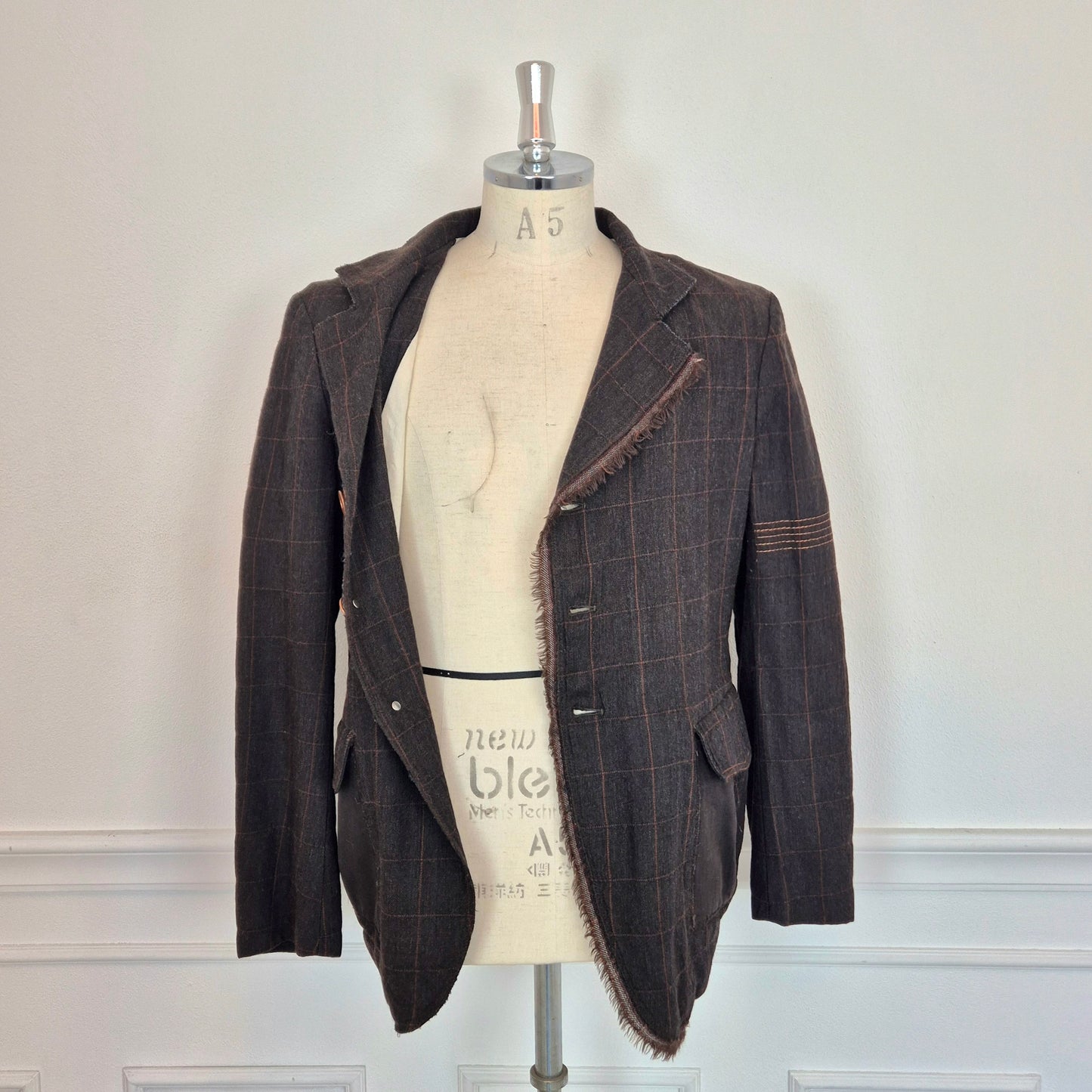 Marithé & François Girbaud | Giacca da uomo in lana marrone