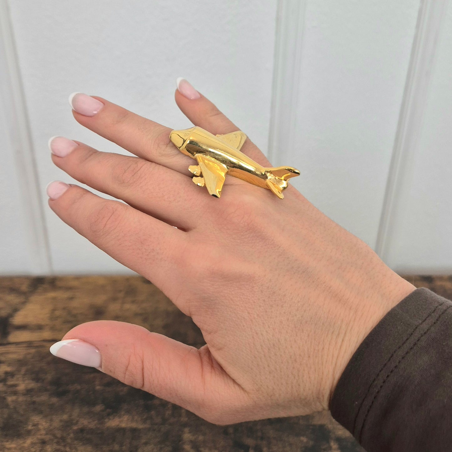 Krizia | Maxi anello vintage aeroplano