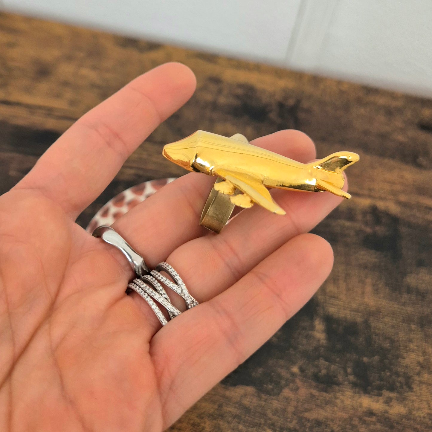 Krizia | Maxi anello vintage aeroplano