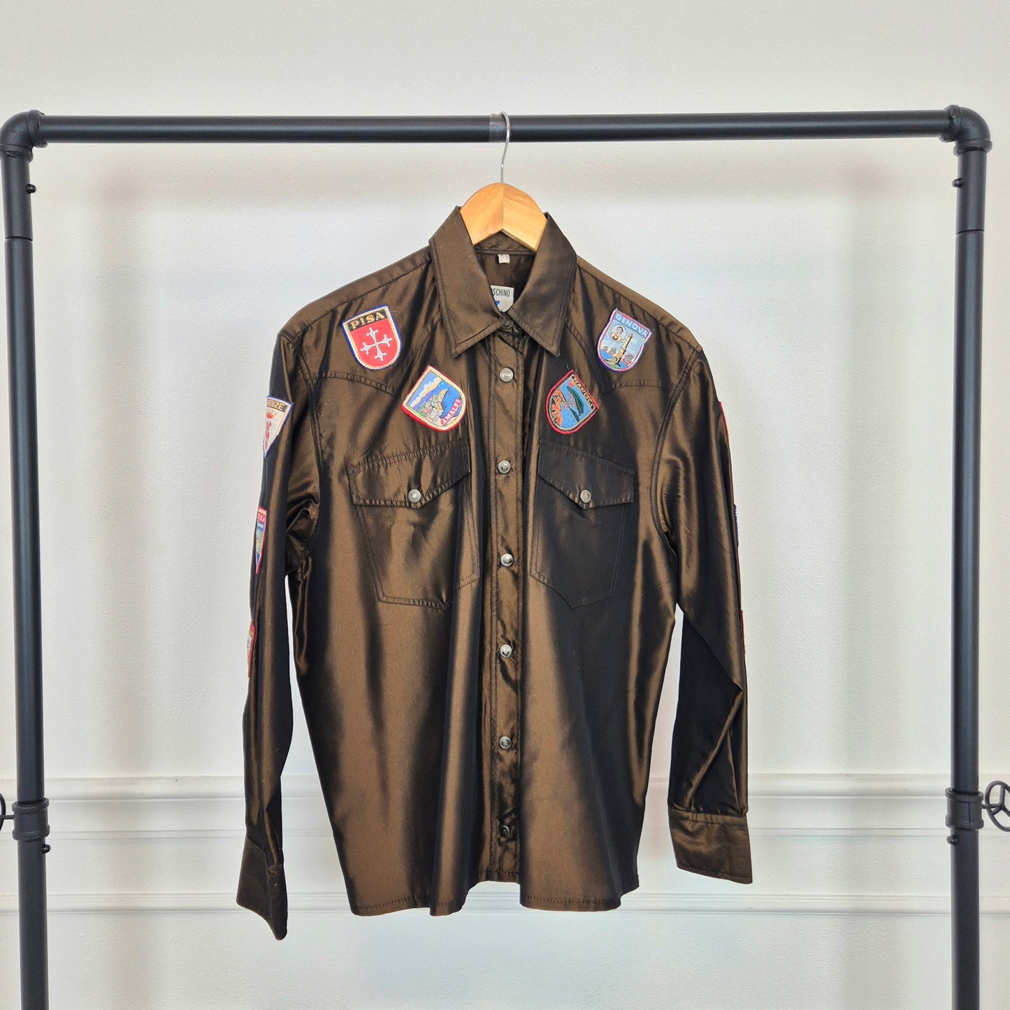 Moschino | Camicia "Made in Italia" con toppe