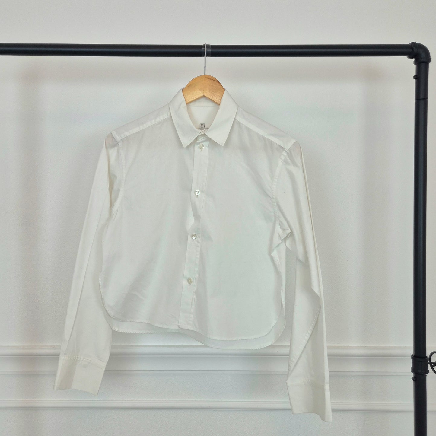 Y's Yohji Yamamoto | Camicia bianca bottoncini madreperla