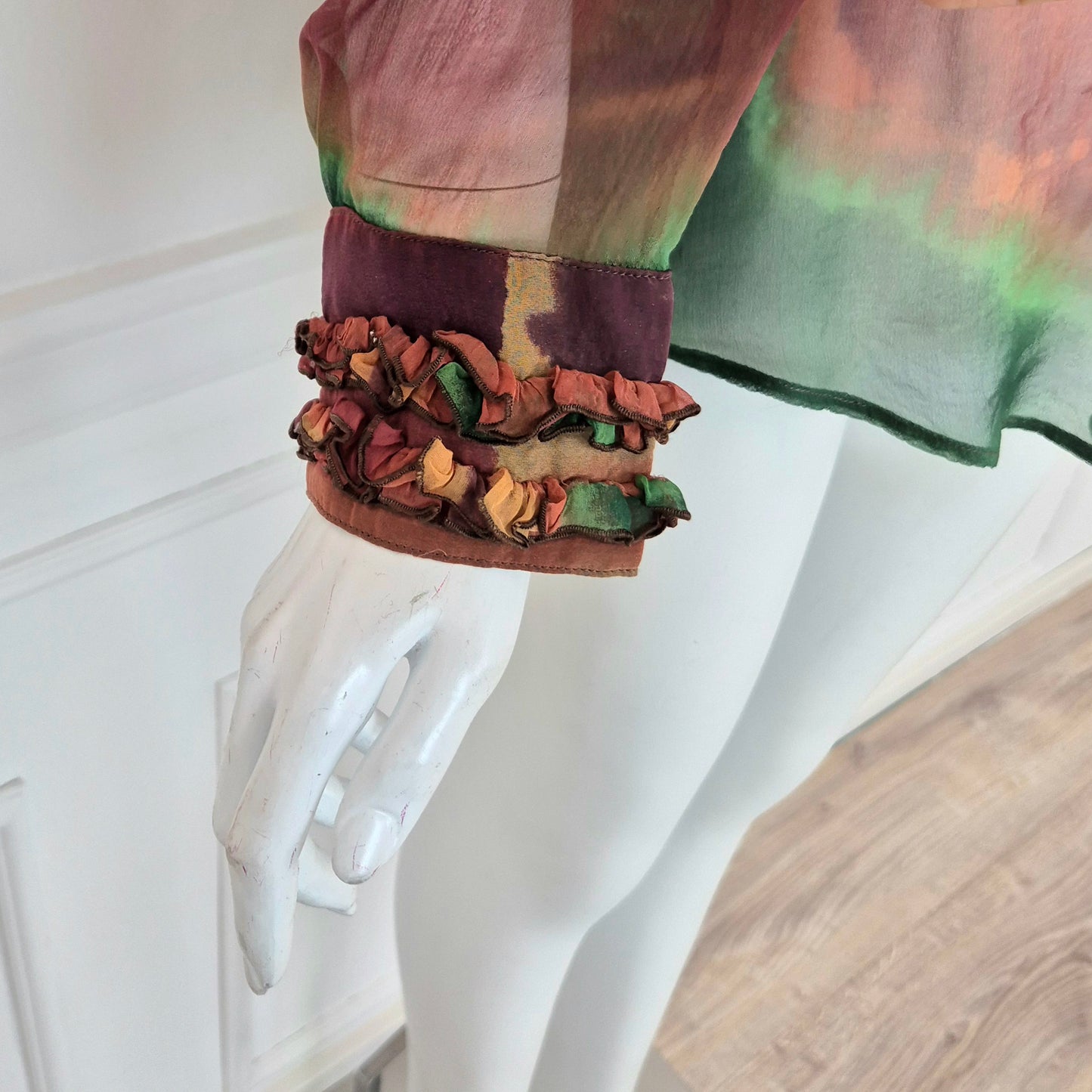 Romeo Gigli | Camicia velata fantasia multicolor