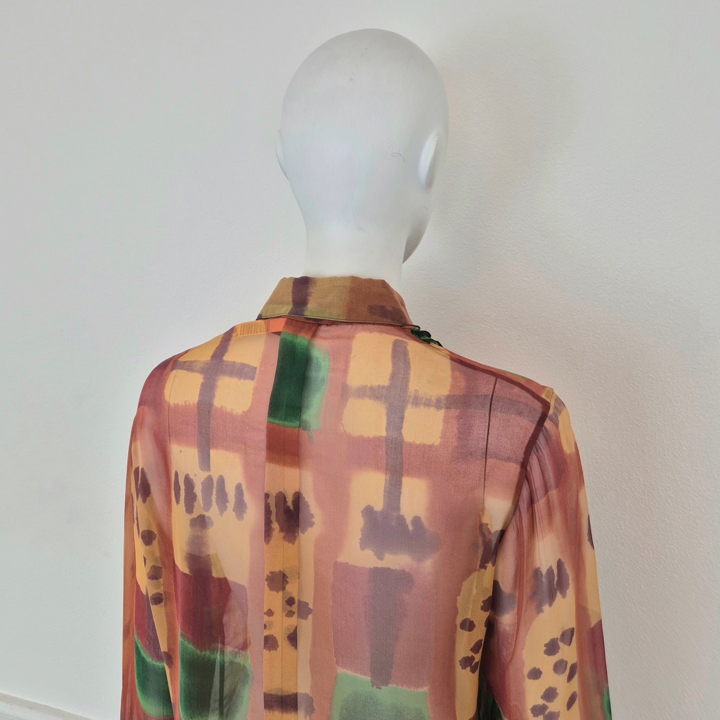 Romeo Gigli | Camicia velata fantasia multicolor