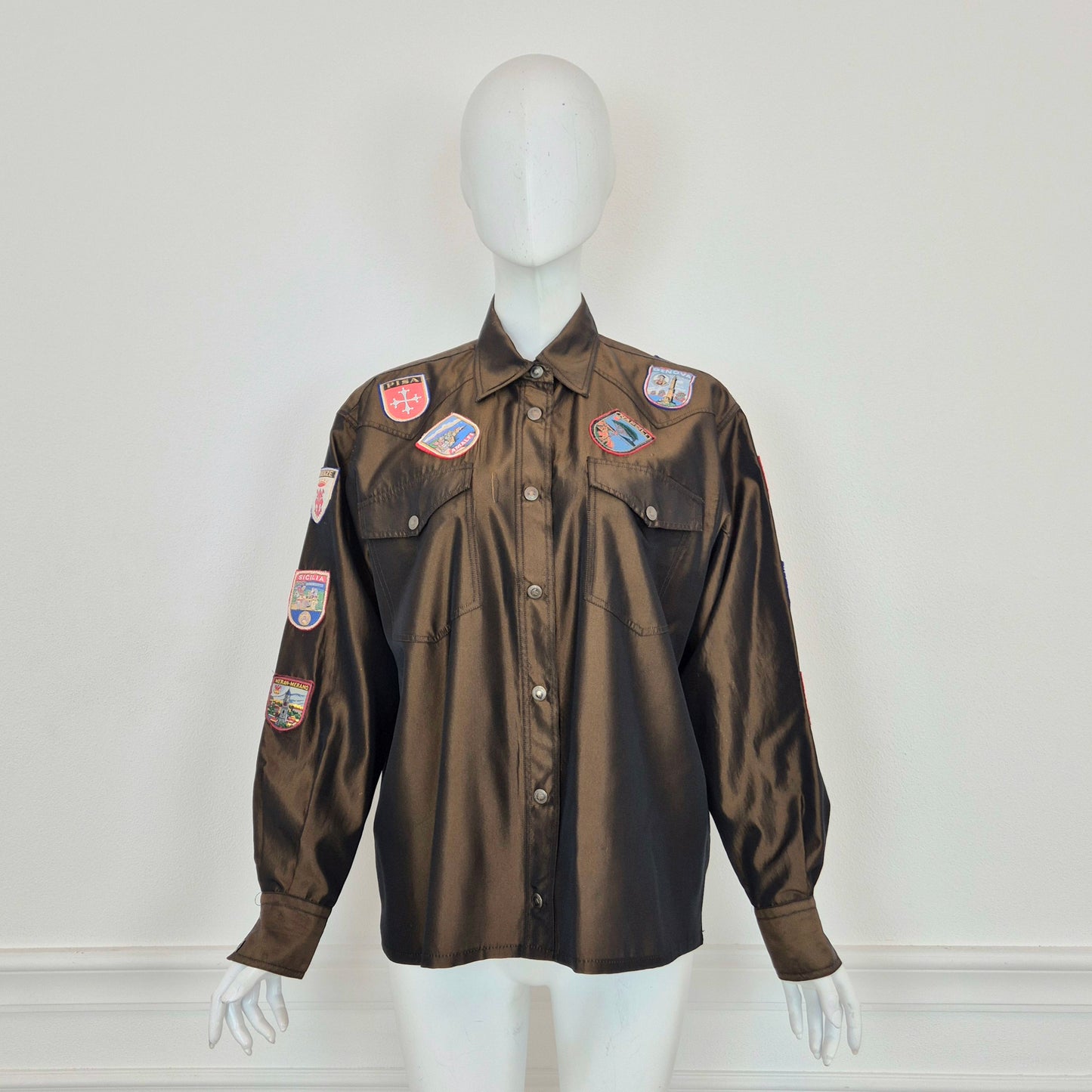 Moschino | Camicia "Made in Italia" con toppe