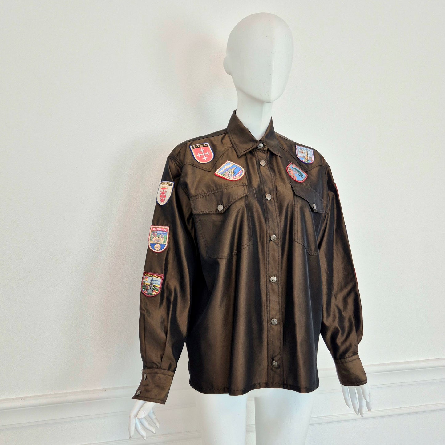 Moschino | Camicia "Made in Italia" con toppe