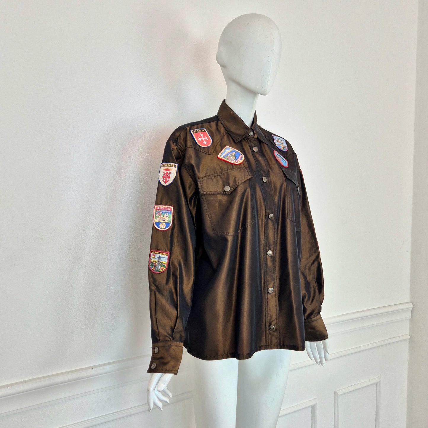 Moschino | Camicia "Made in Italia" con toppe