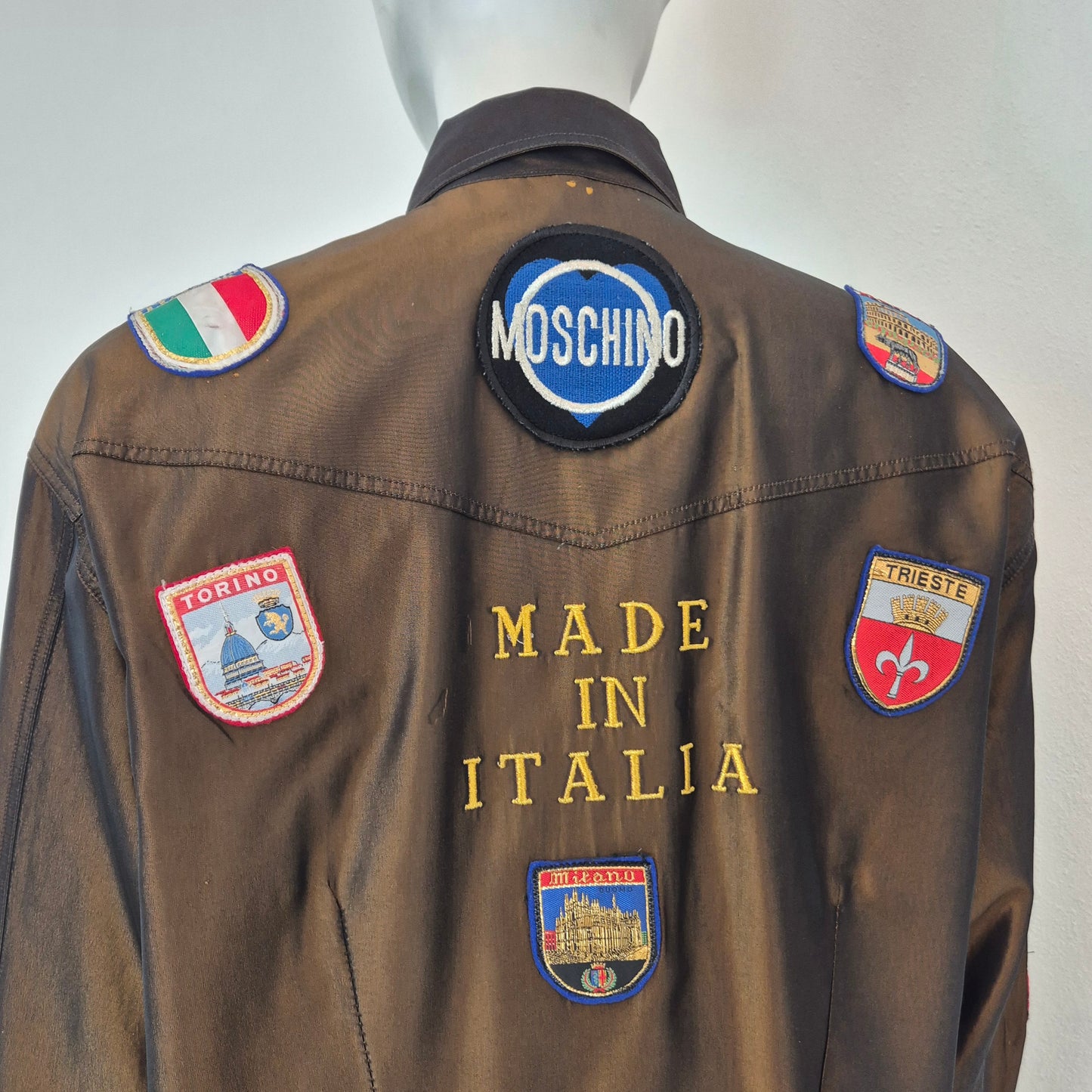 Moschino | Camicia "Made in Italia" con toppe