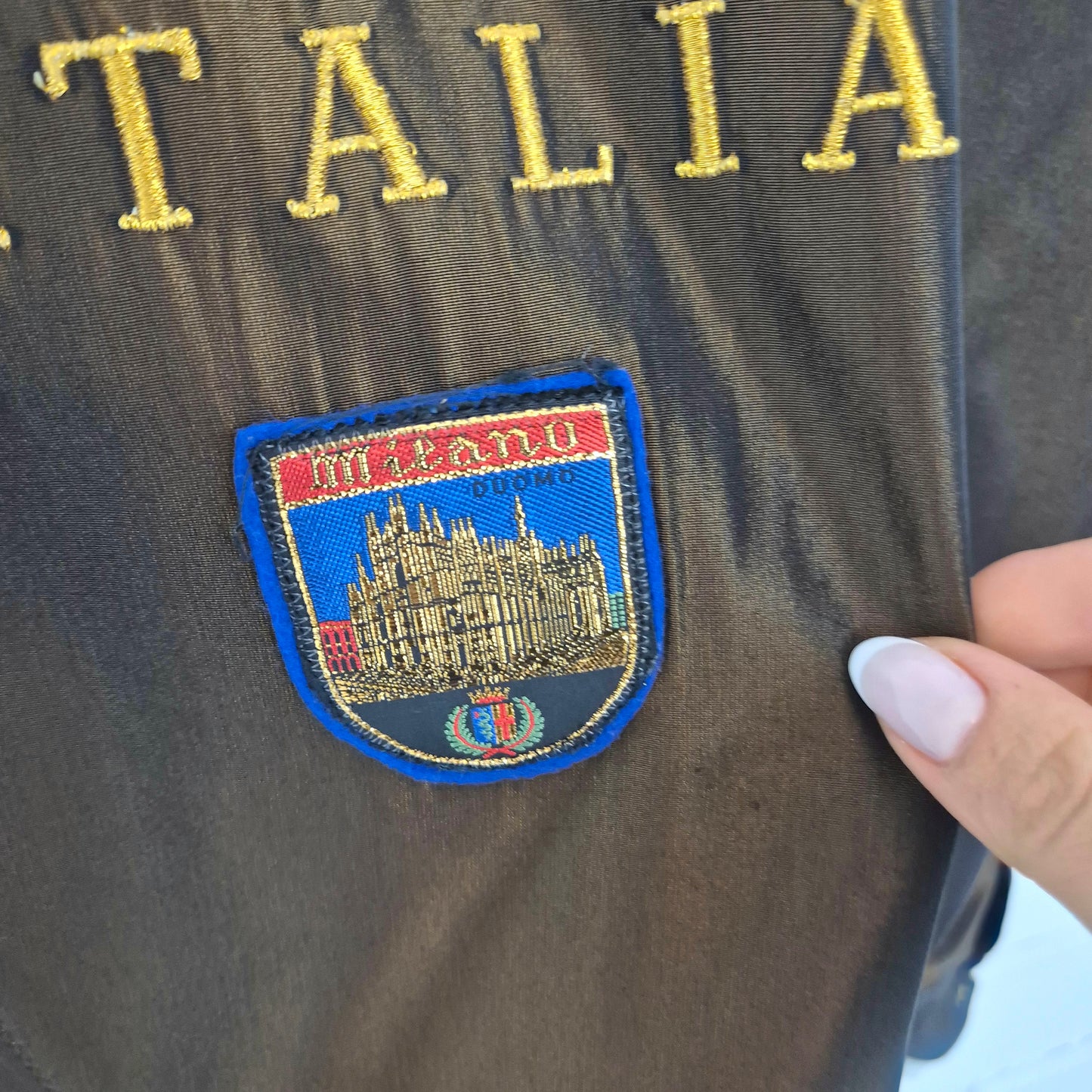 Moschino | Camicia "Made in Italia" con toppe