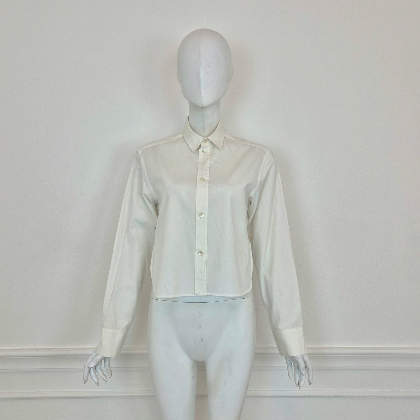 Y's Yohji Yamamoto | Camicia bianca bottoncini madreperla