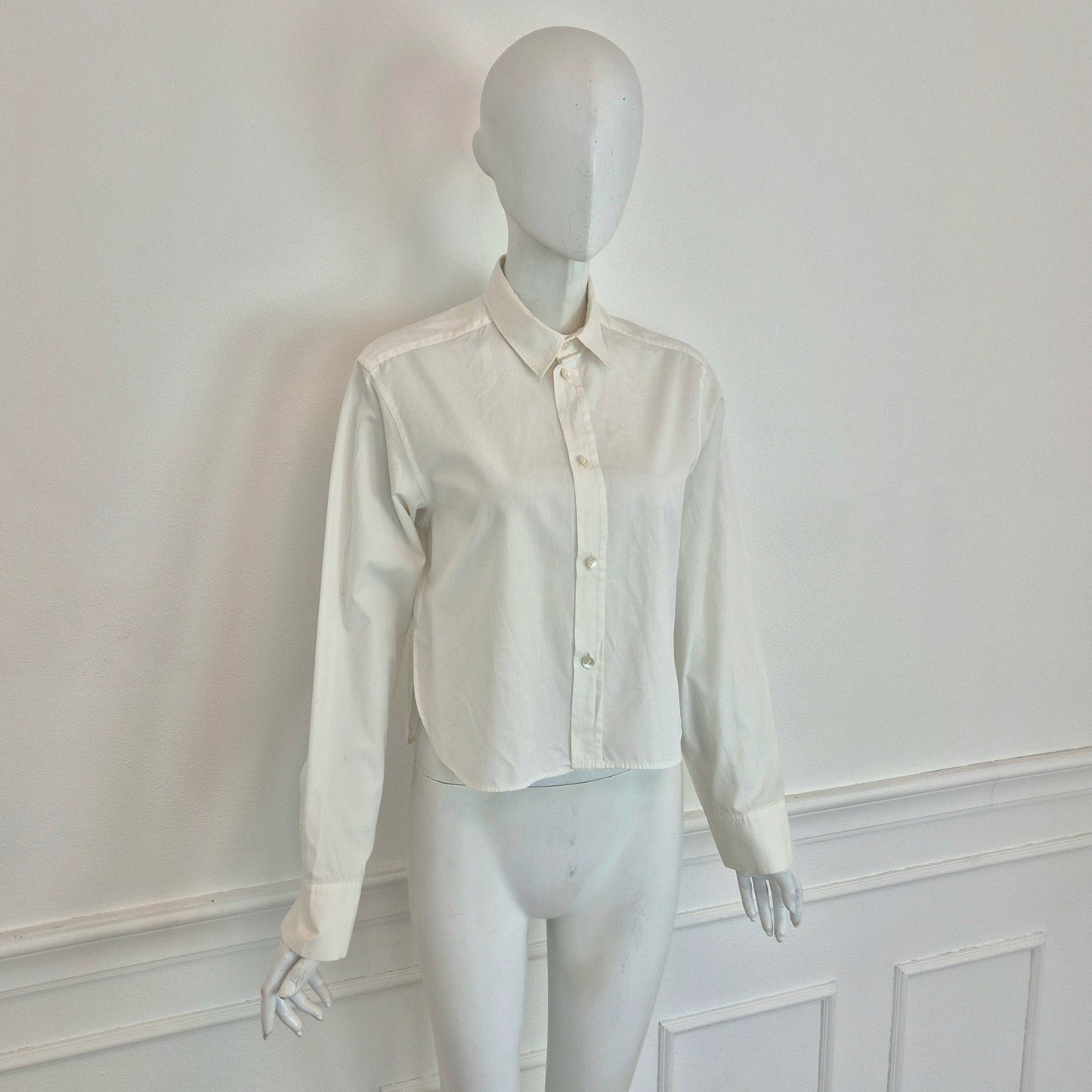 Y's Yohji Yamamoto | Camicia bianca bottoncini madreperla