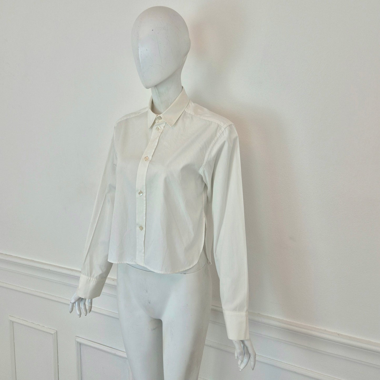 Y's Yohji Yamamoto | Camicia bianca bottoncini madreperla