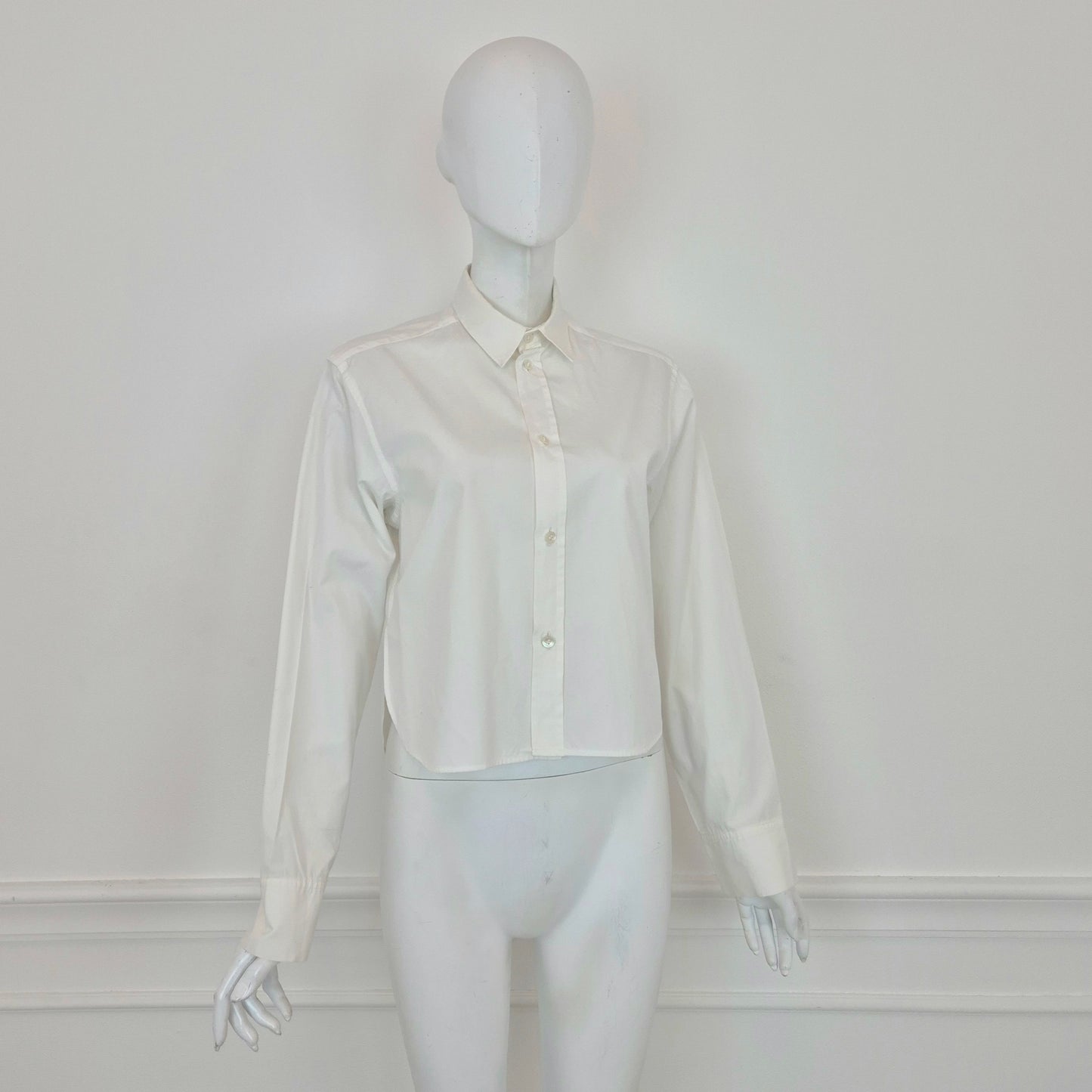 Y's Yohji Yamamoto | Camicia bianca bottoncini madreperla