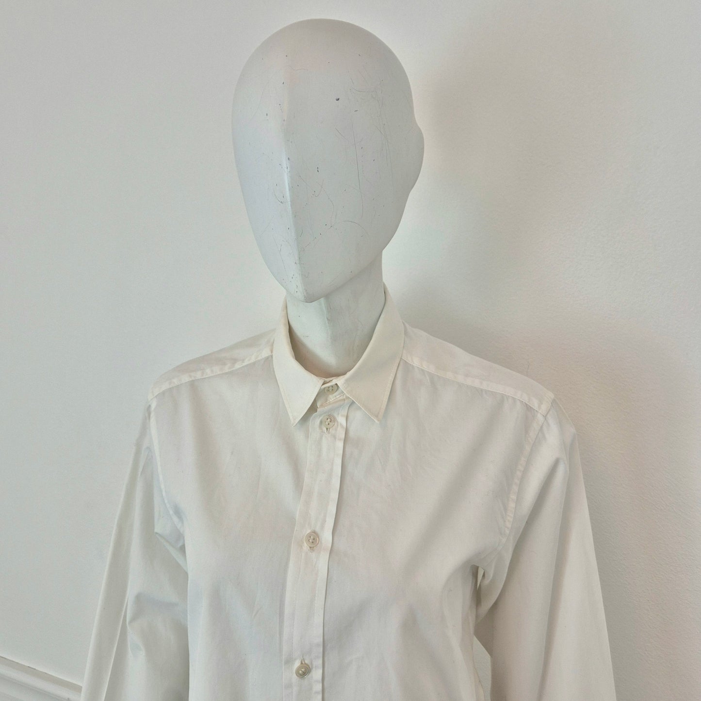 Y's Yohji Yamamoto | Camicia bianca bottoncini madreperla