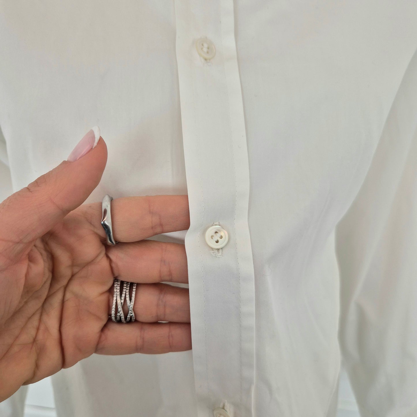 Y's Yohji Yamamoto | Camicia bianca bottoncini madreperla