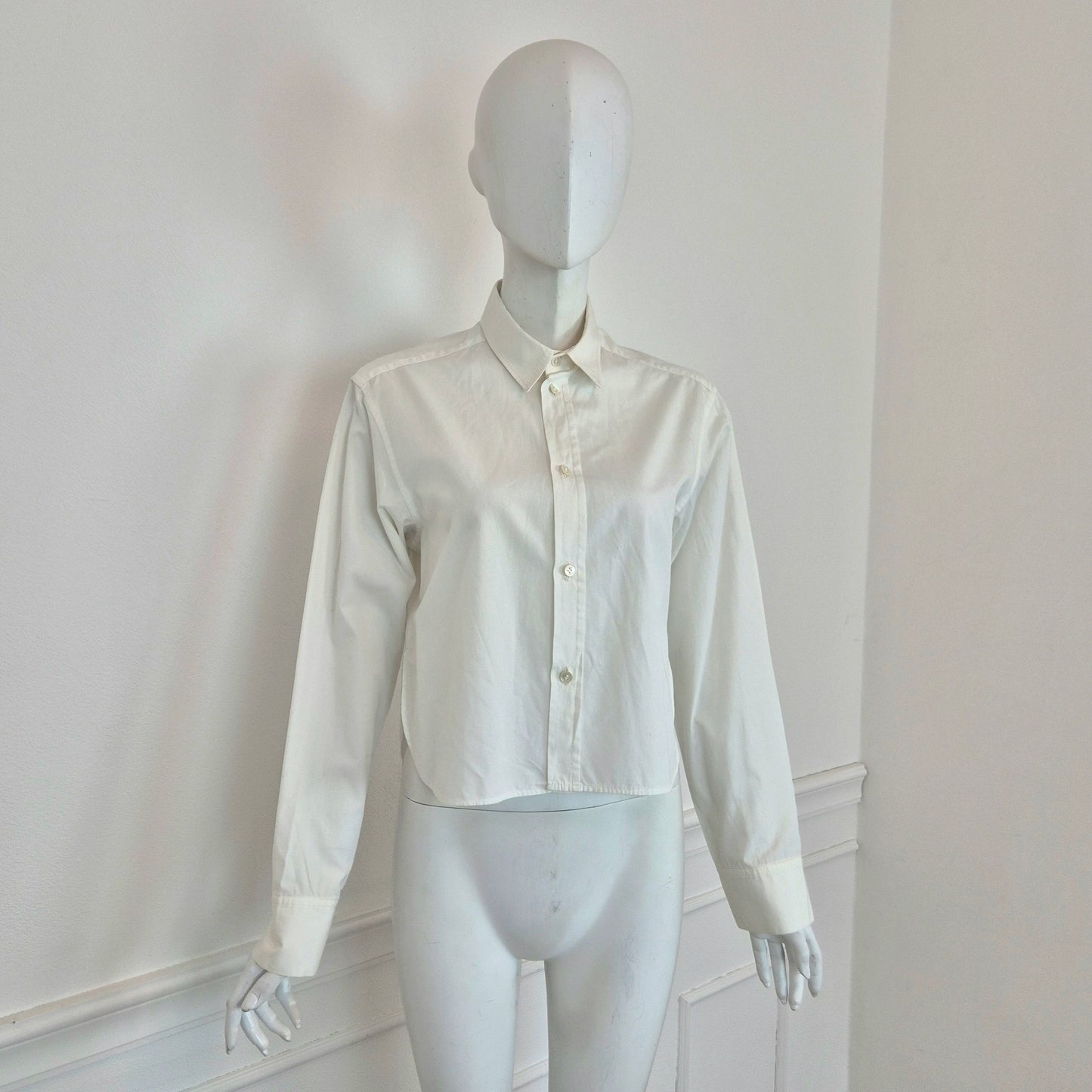 Y's Yohji Yamamoto | Camicia bianca bottoncini madreperla