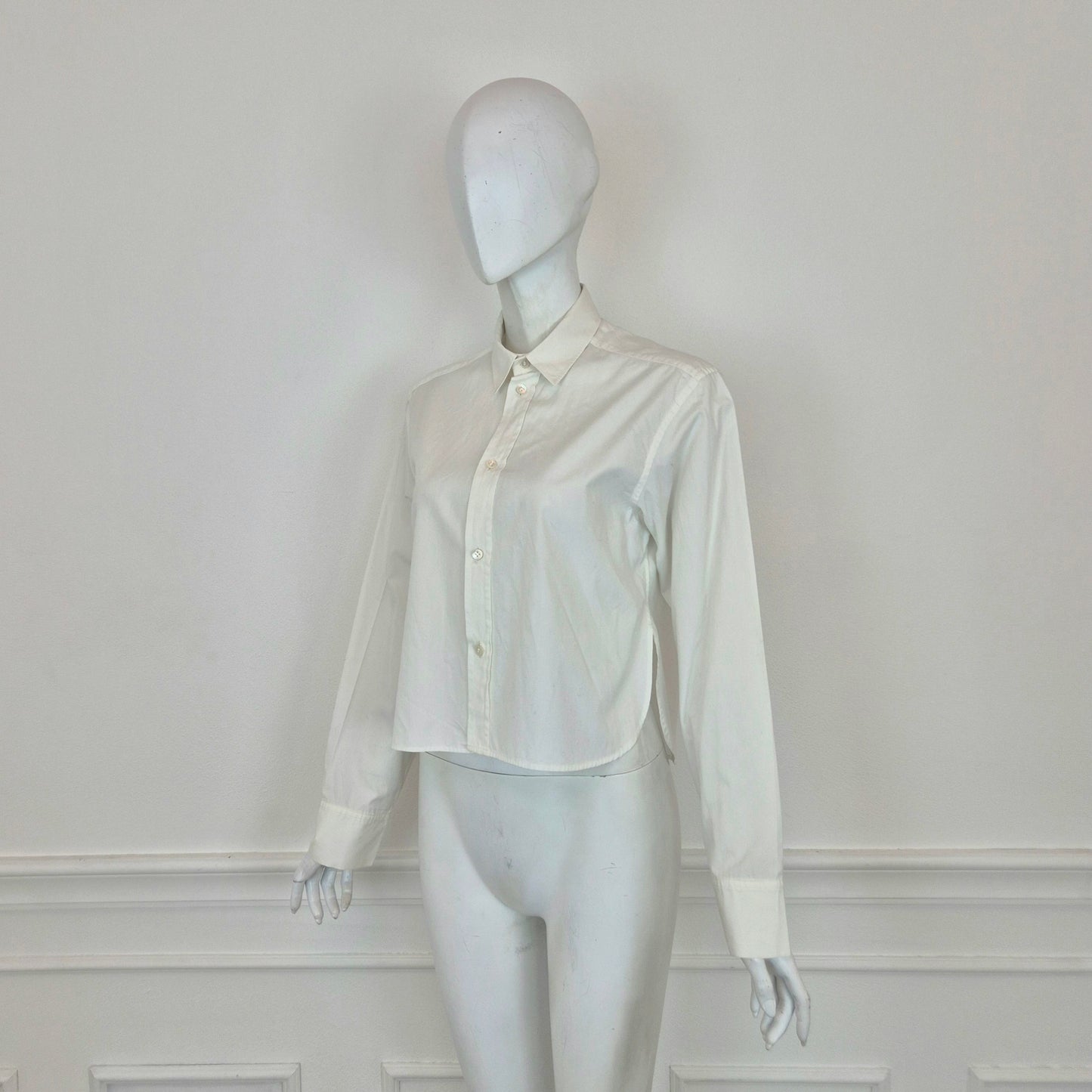 Y's Yohji Yamamoto | Camicia bianca bottoncini madreperla