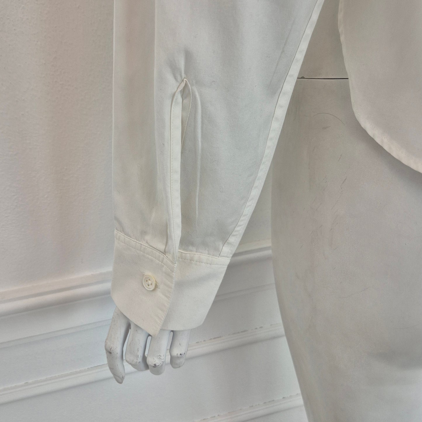 Y's Yohji Yamamoto | Camicia bianca bottoncini madreperla