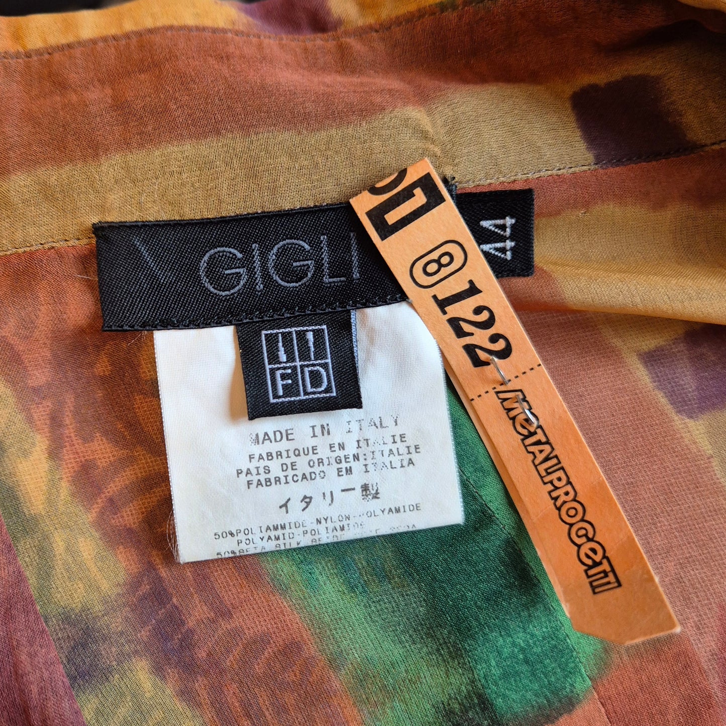 Romeo Gigli | Camicia velata fantasia multicolor