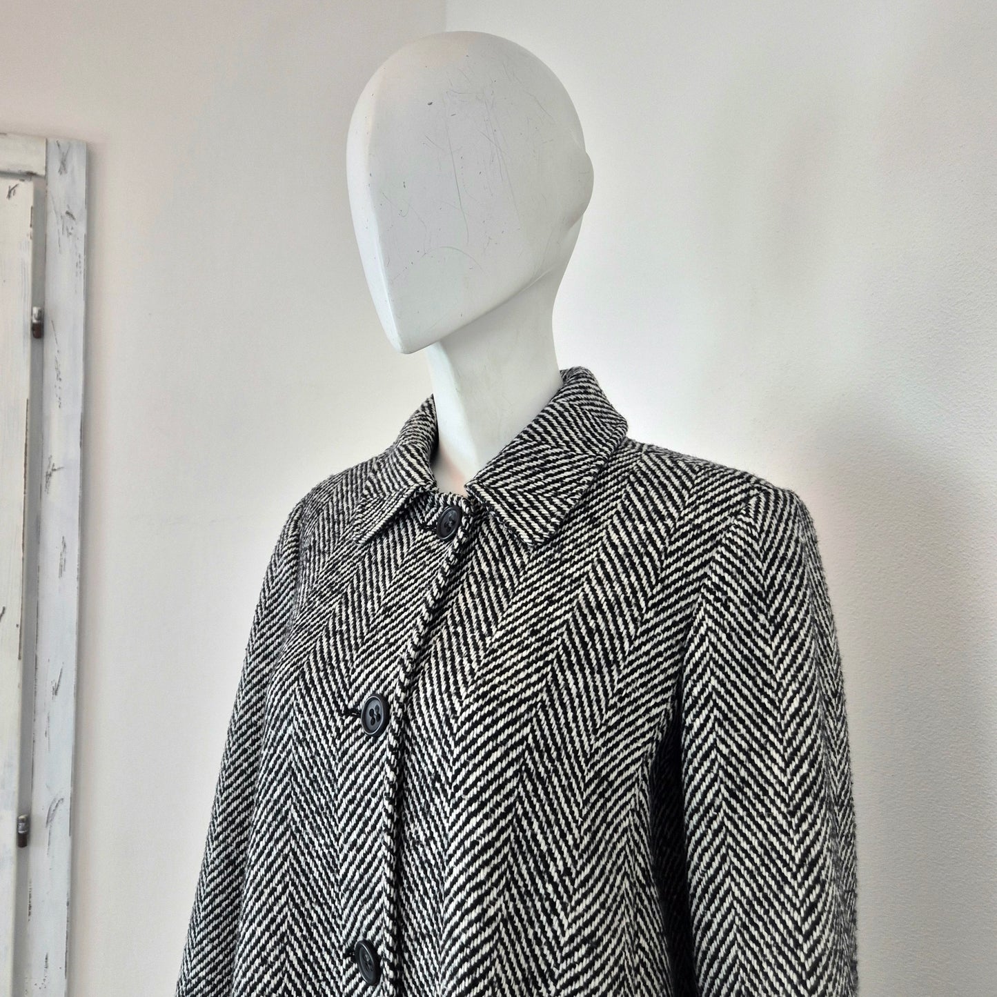 Red Valentino | Cappotto spinato retro plissettato
