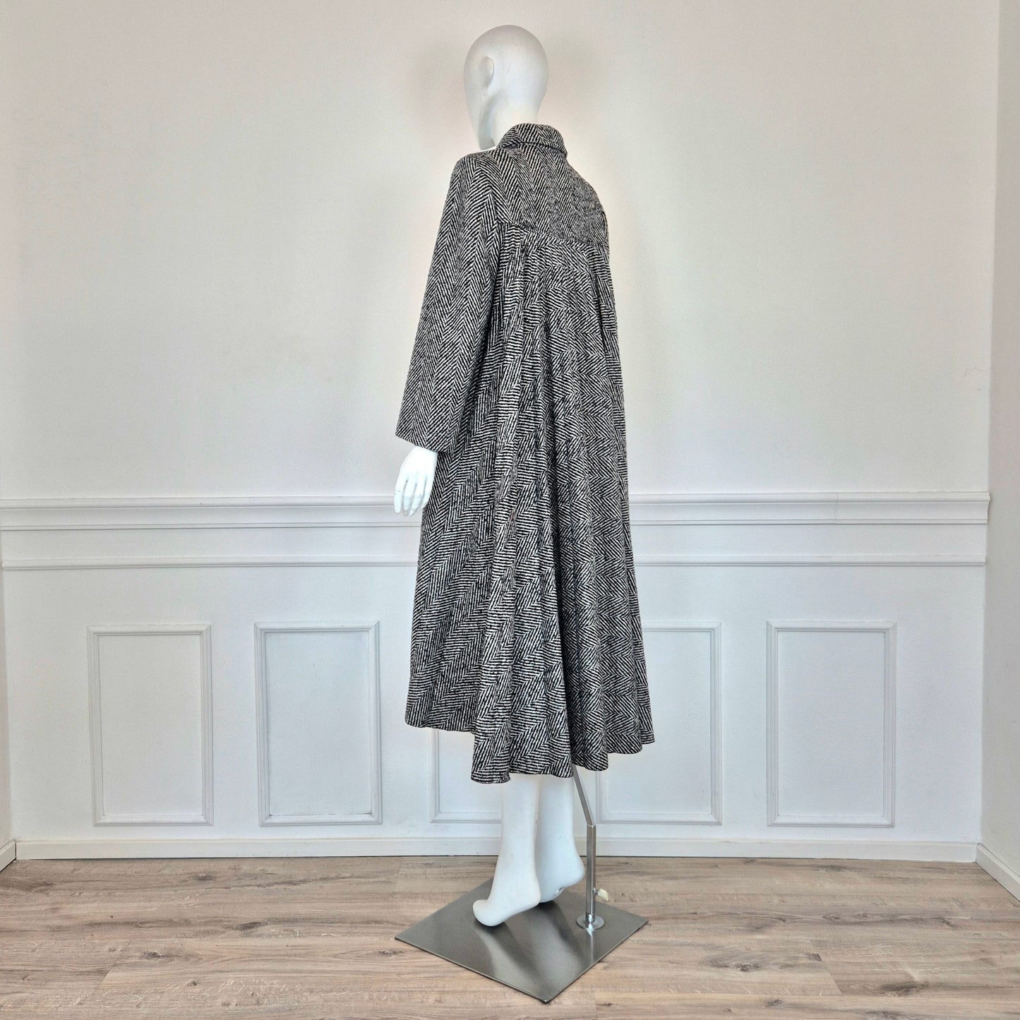 Red Valentino | Cappotto spinato retro plissettato