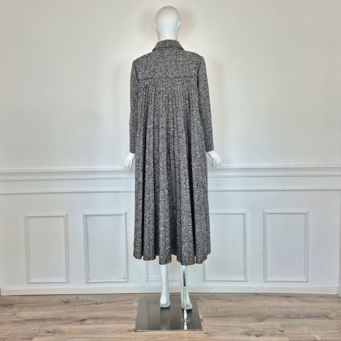 Red Valentino | Cappotto spinato retro plissettato