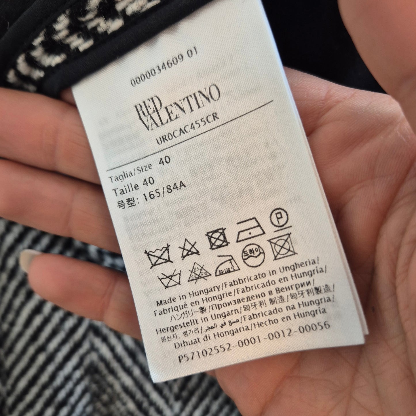 Red Valentino | Cappotto spinato retro plissettato